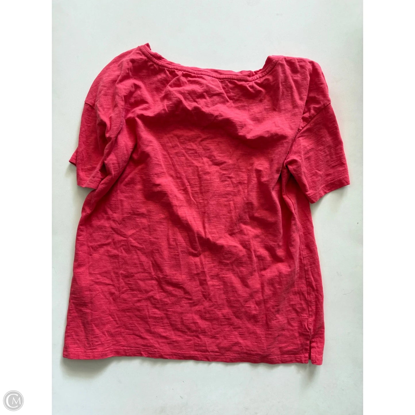 Top Short Sleeve By Talbots In Coral, Size: M