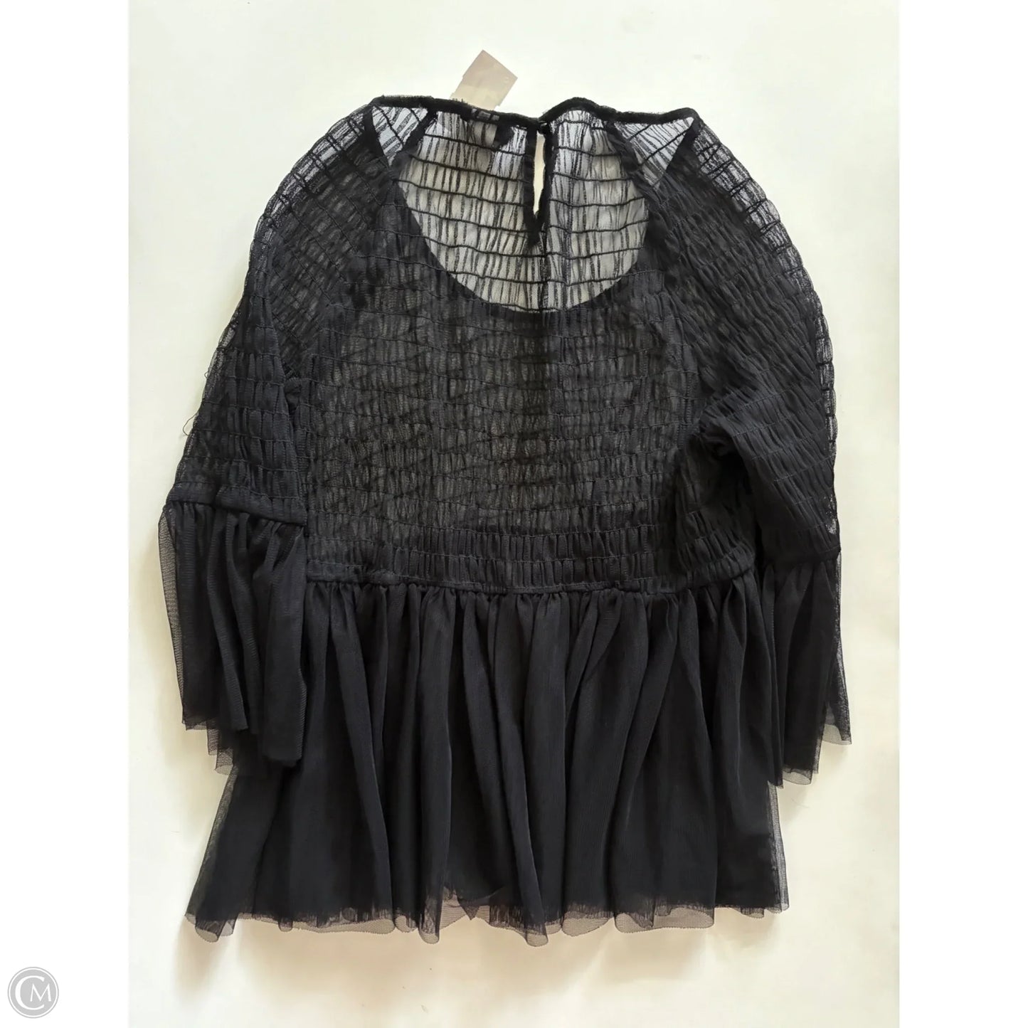 Top 3/4 Sleeve By Torrid In Black, Size: M
