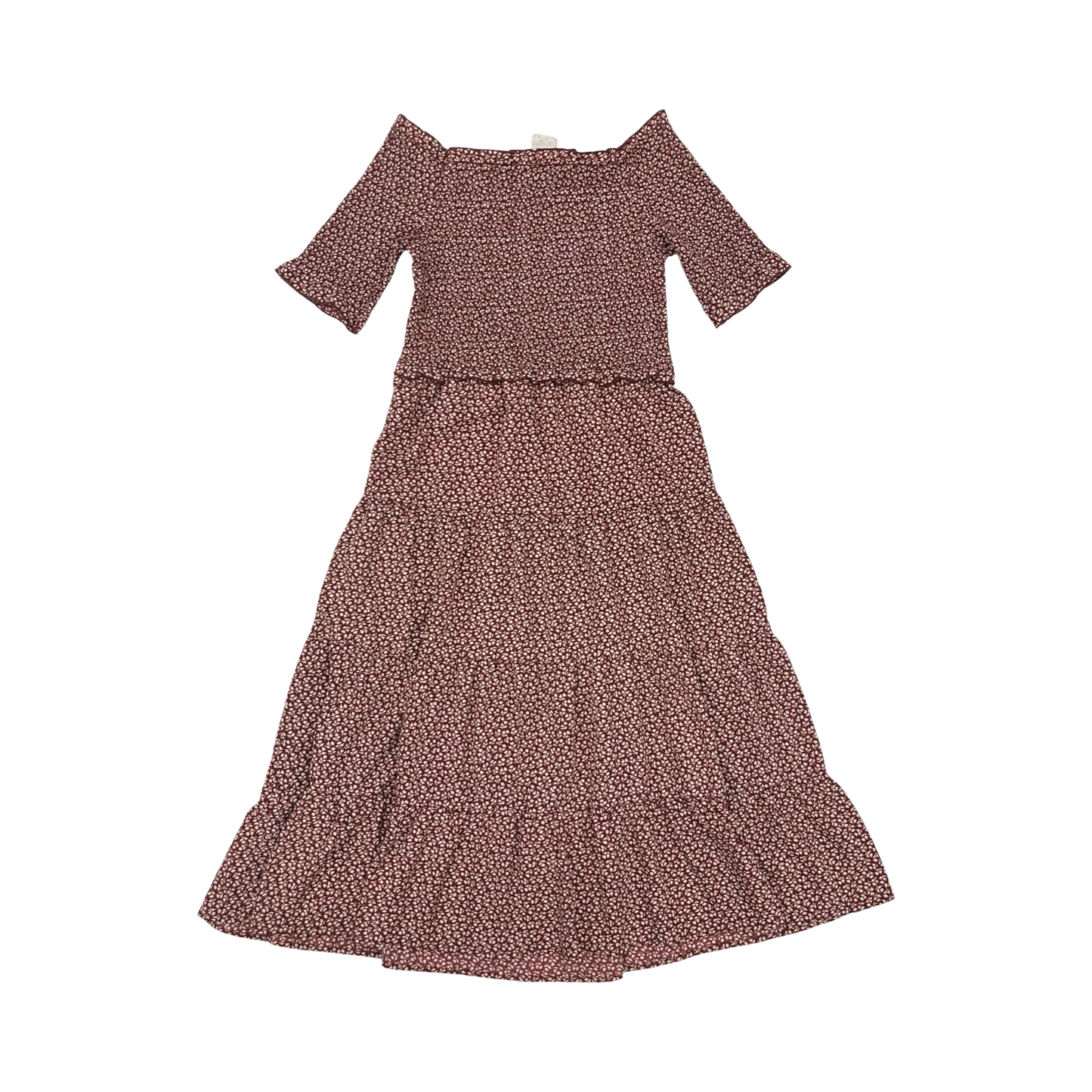 Dress Casual Midi By Sadie & Sage In Red & White, Size:M