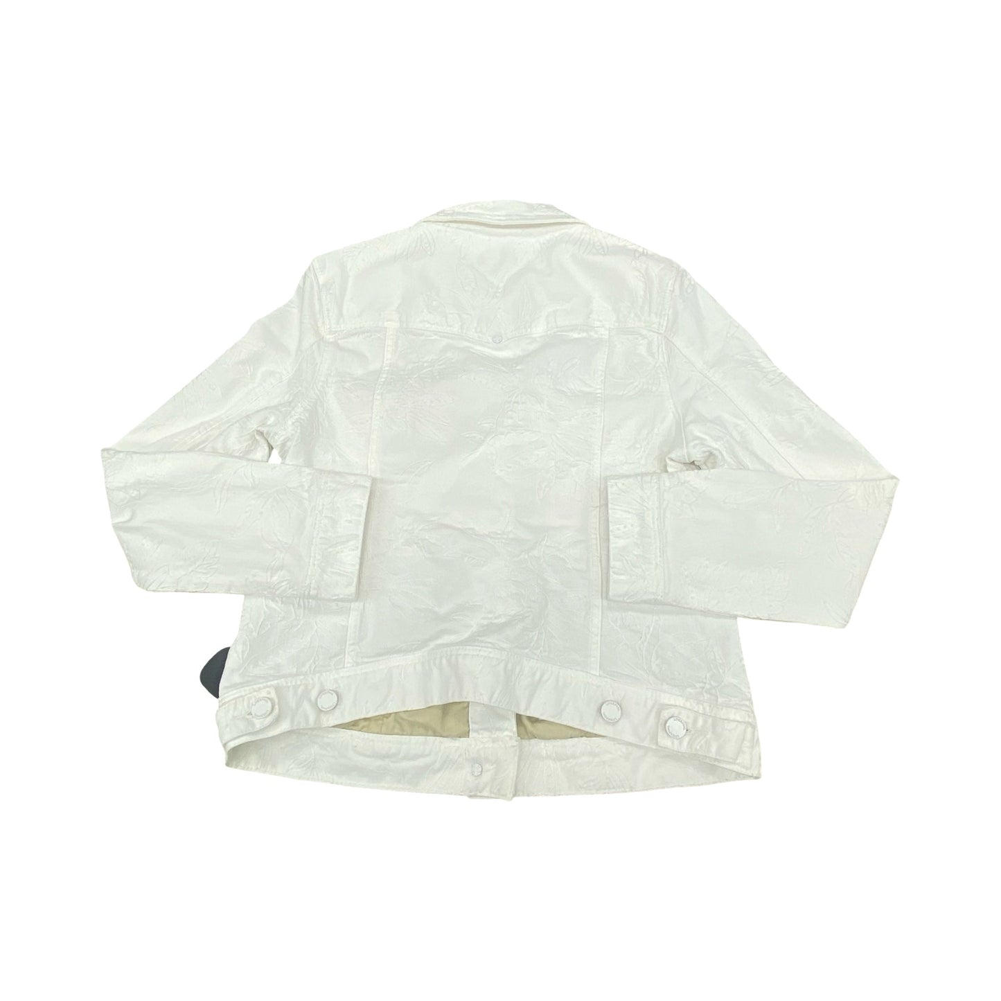 Jacket Denim By Liverpool In White Denim, Size:M
