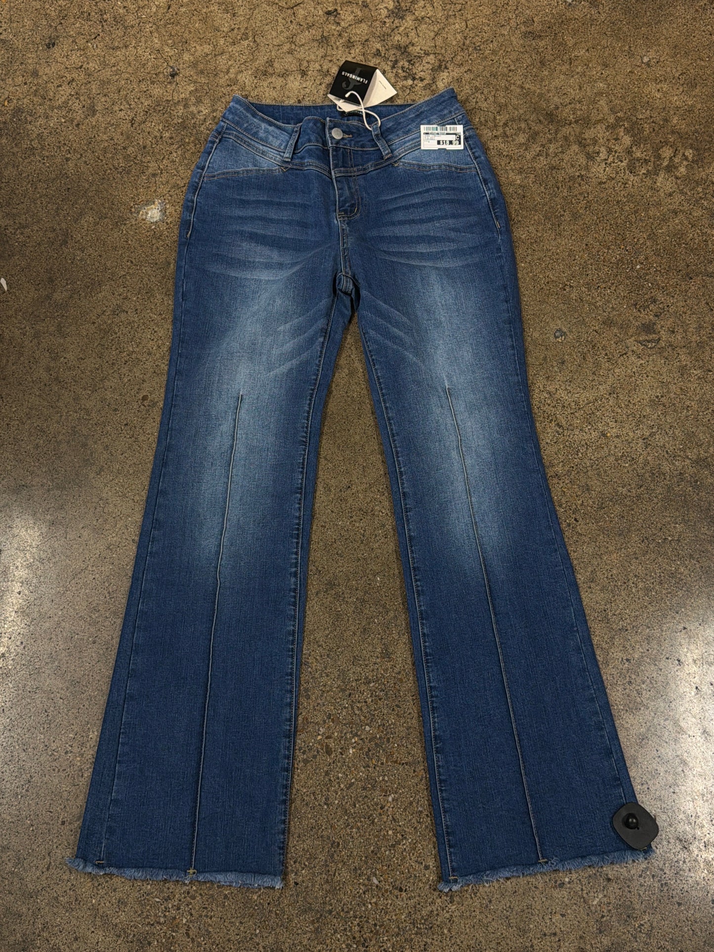 Jeans Straight By Clothes Mentor In Blue Denim, Size:S