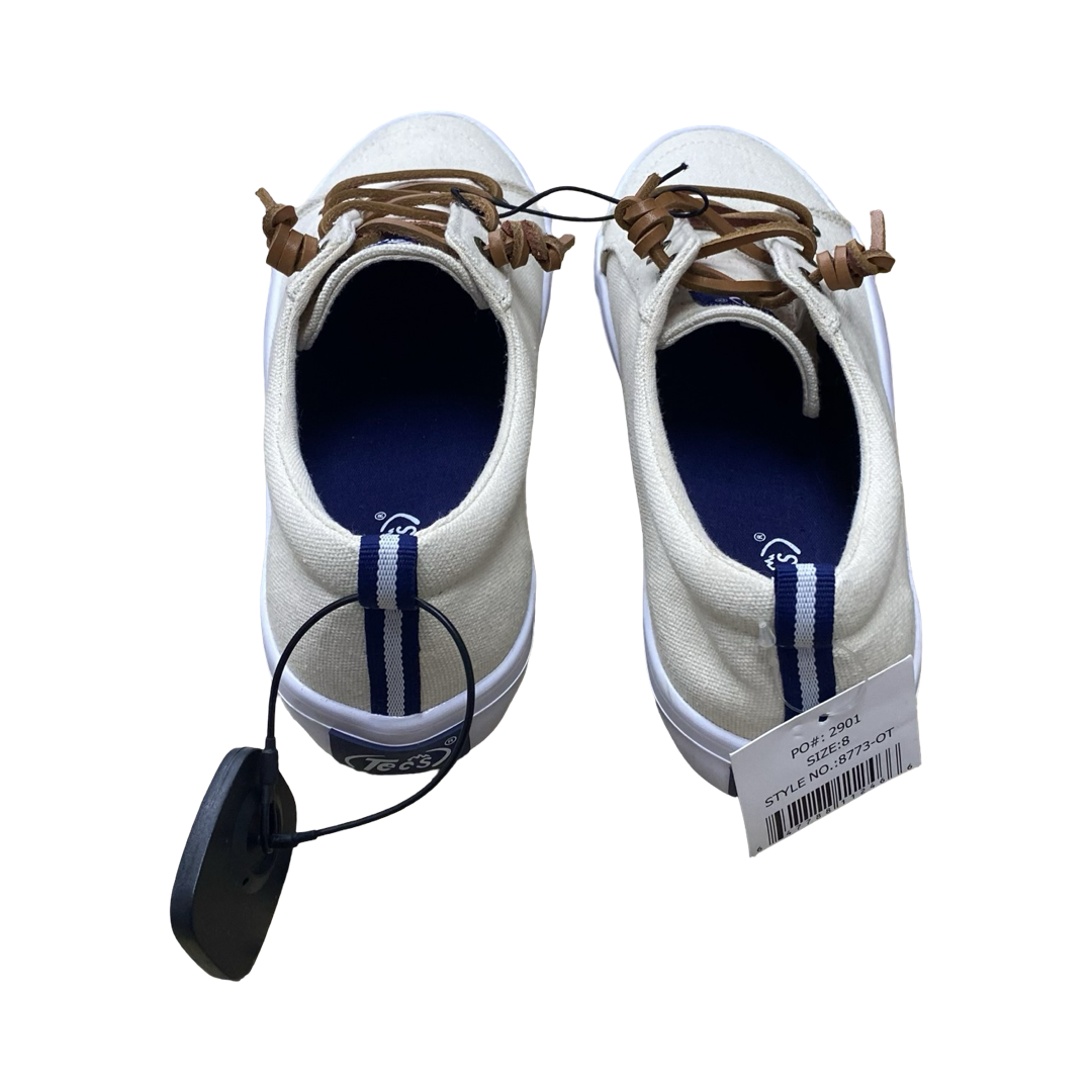 Shoes Sneakers By Clothes Mentor In Cream, Size:8