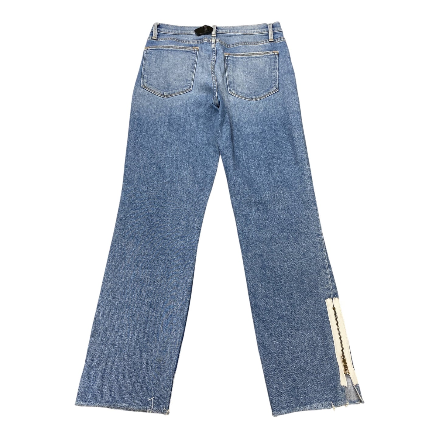 Jeans Straight By Frame In Blue Denim, Size:6