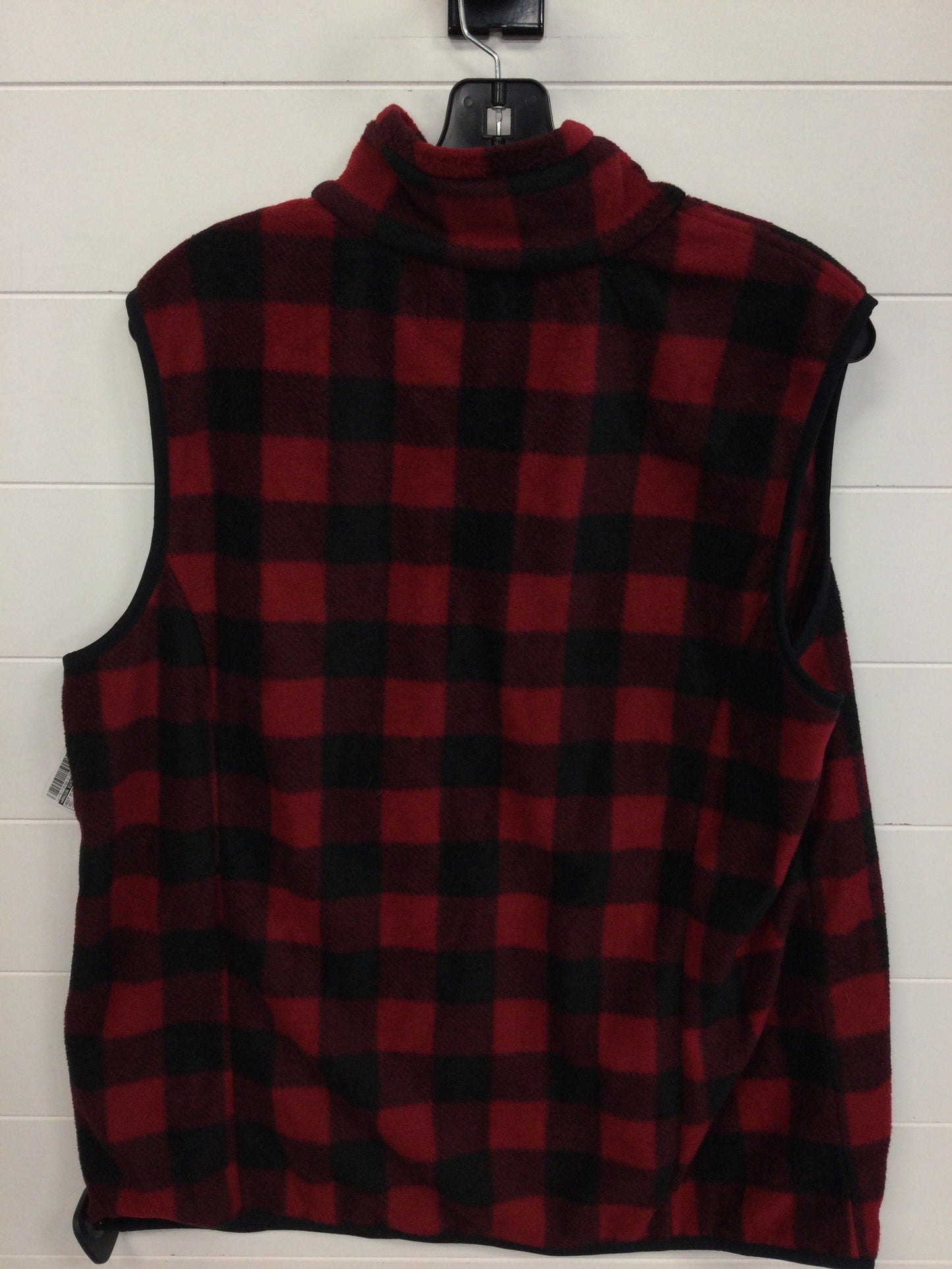 Vest Fleece By Amazon Essentials In Red, Size:1X