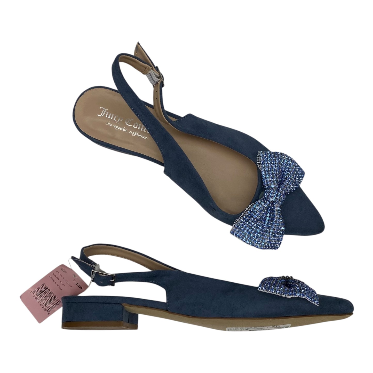 Shoes Flats By Juicy Couture In Blue, Size:7.5