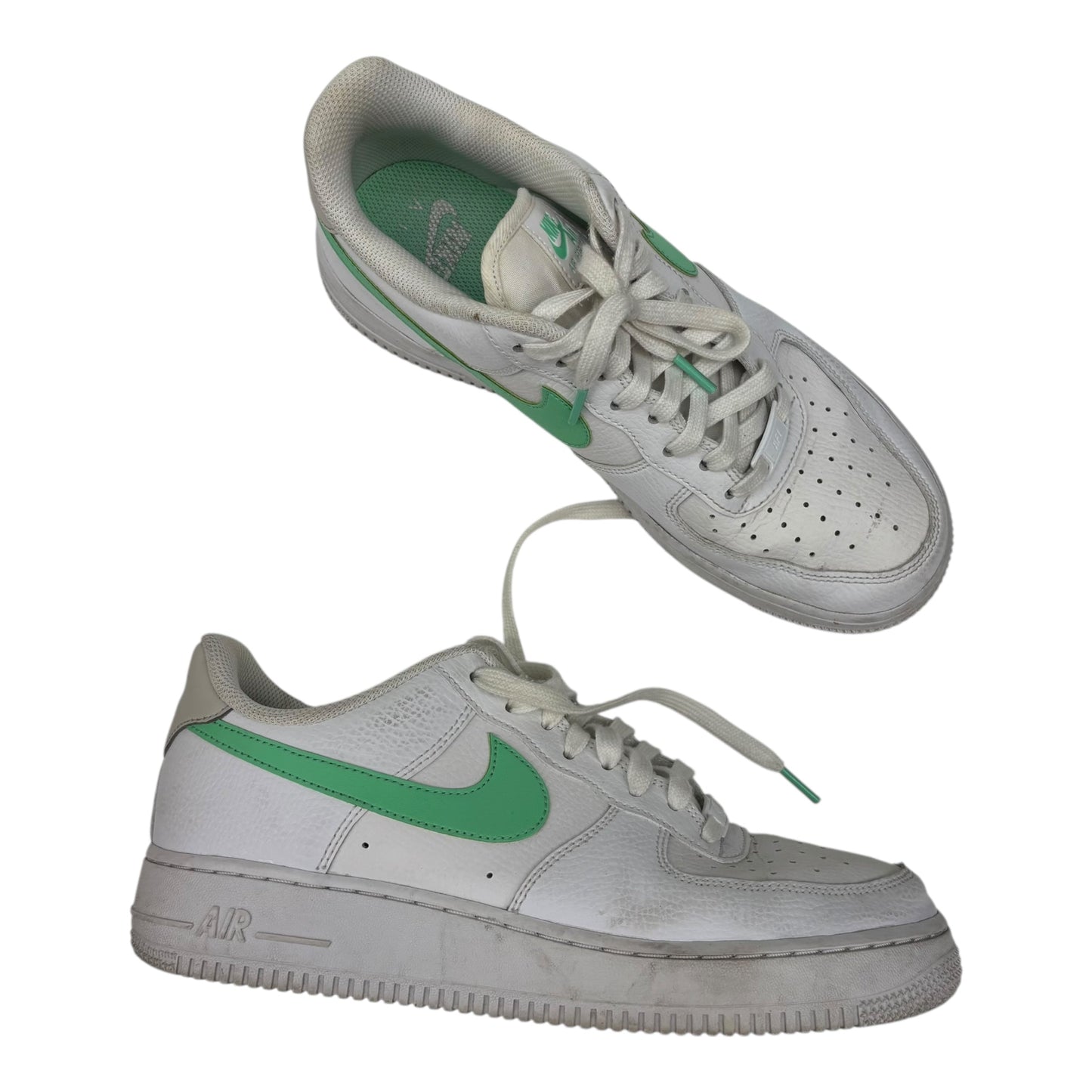 Shoes Sneakers By Nike In Green & White, Size:9.5