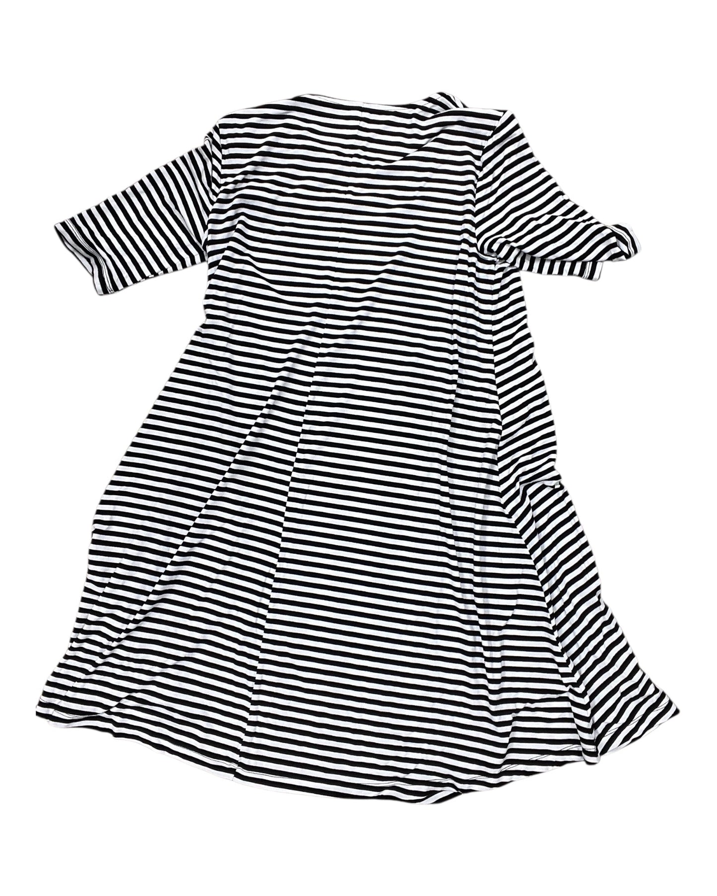 Dress Casual Midi By Old Navy In Black & White, Size:M