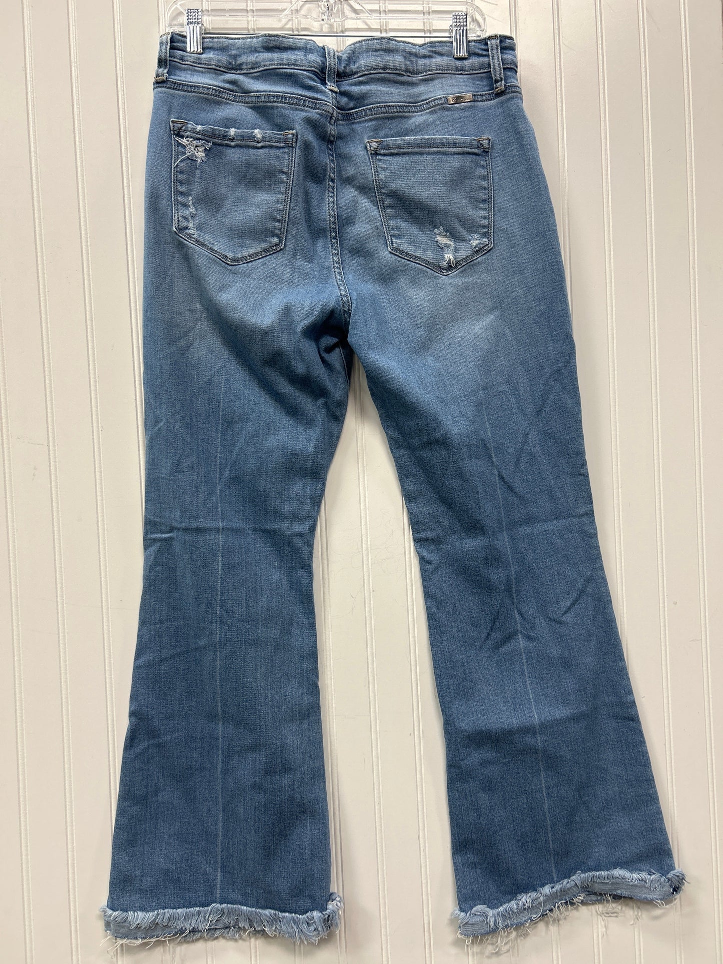 Jeans Flared By Kancan In Blue Denim, Size:10