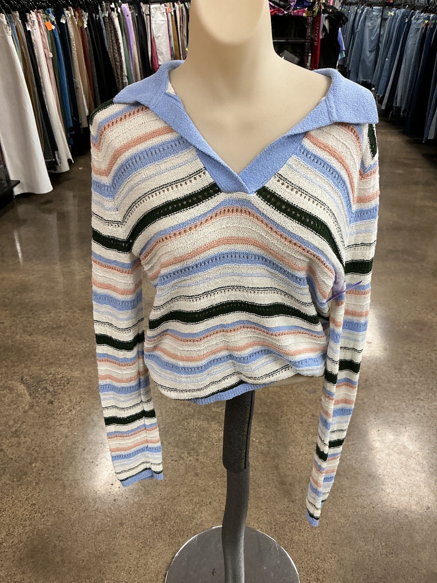 Sweater By Madewell In Striped Pattern, Size:M