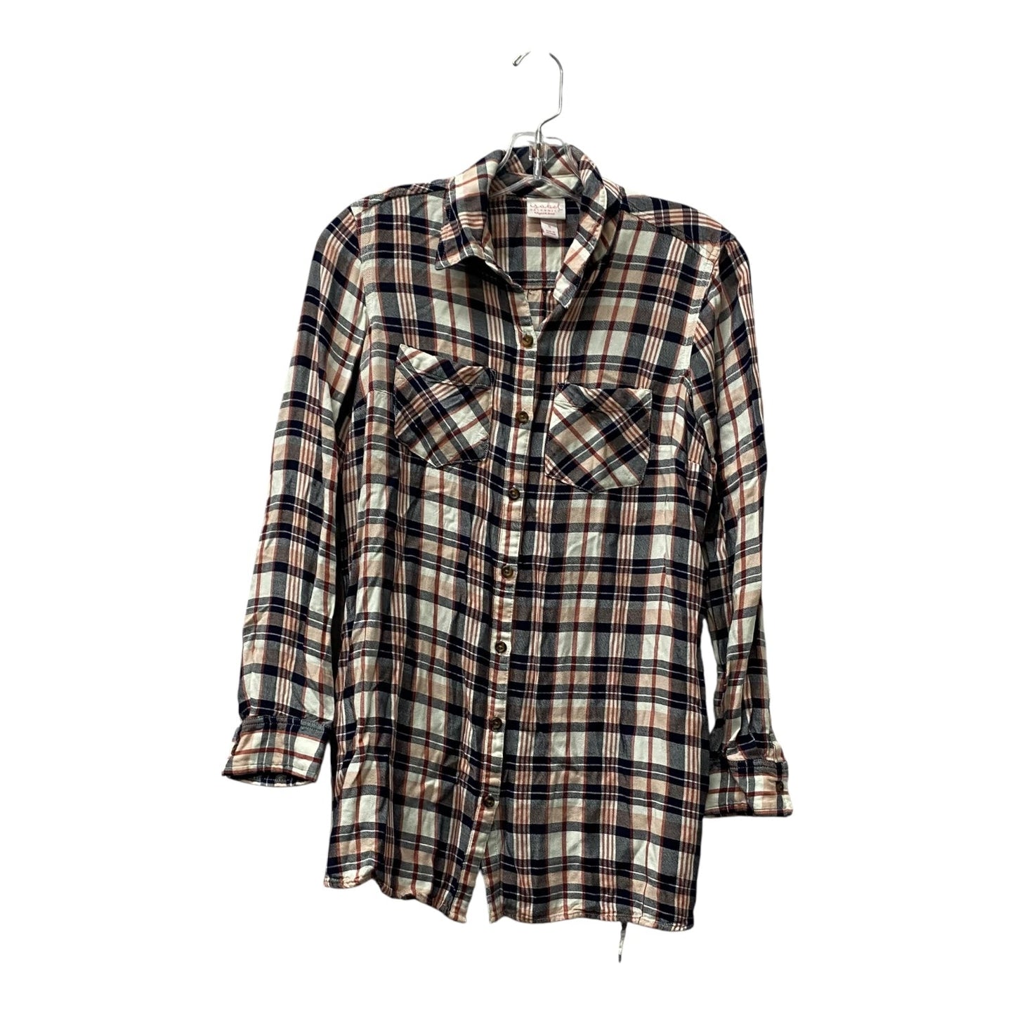 Top Ls By Isabel Maternity In Blue & Red, Size:S