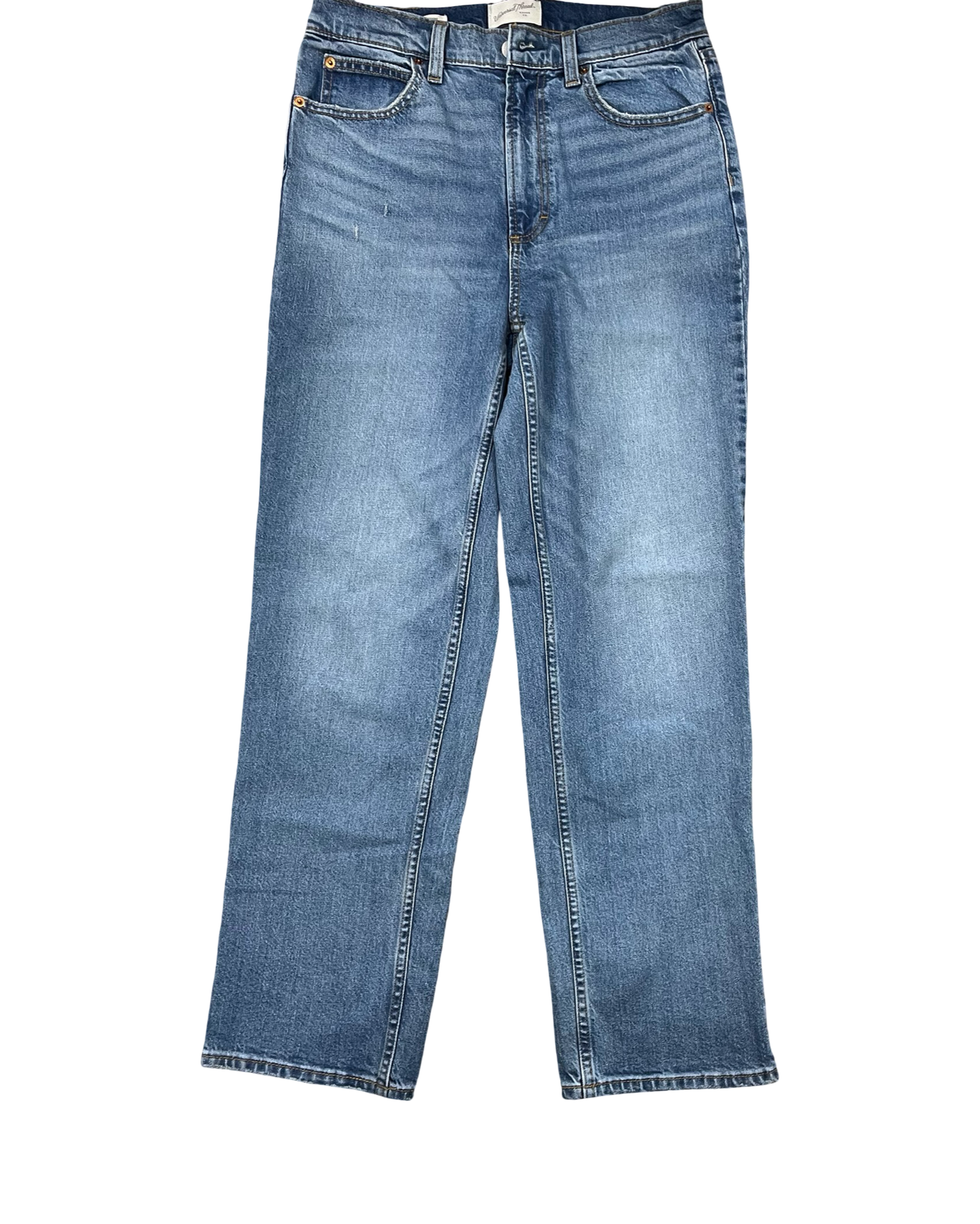 Jeans Straight By Universal Thread In Blue Denim, Size:8