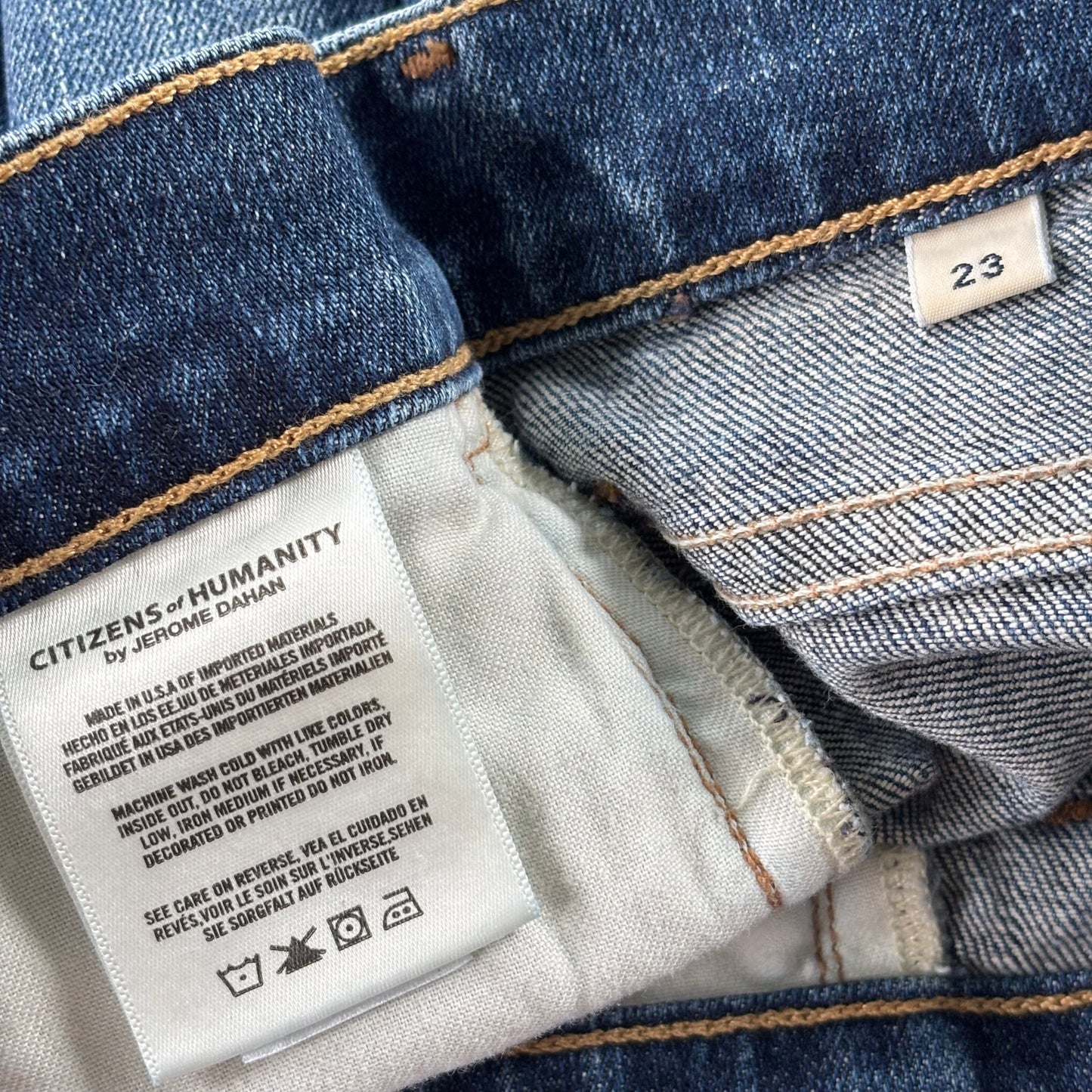 Jeans Flared By Citizens Of Humanity In Blue Denim, Size: 0