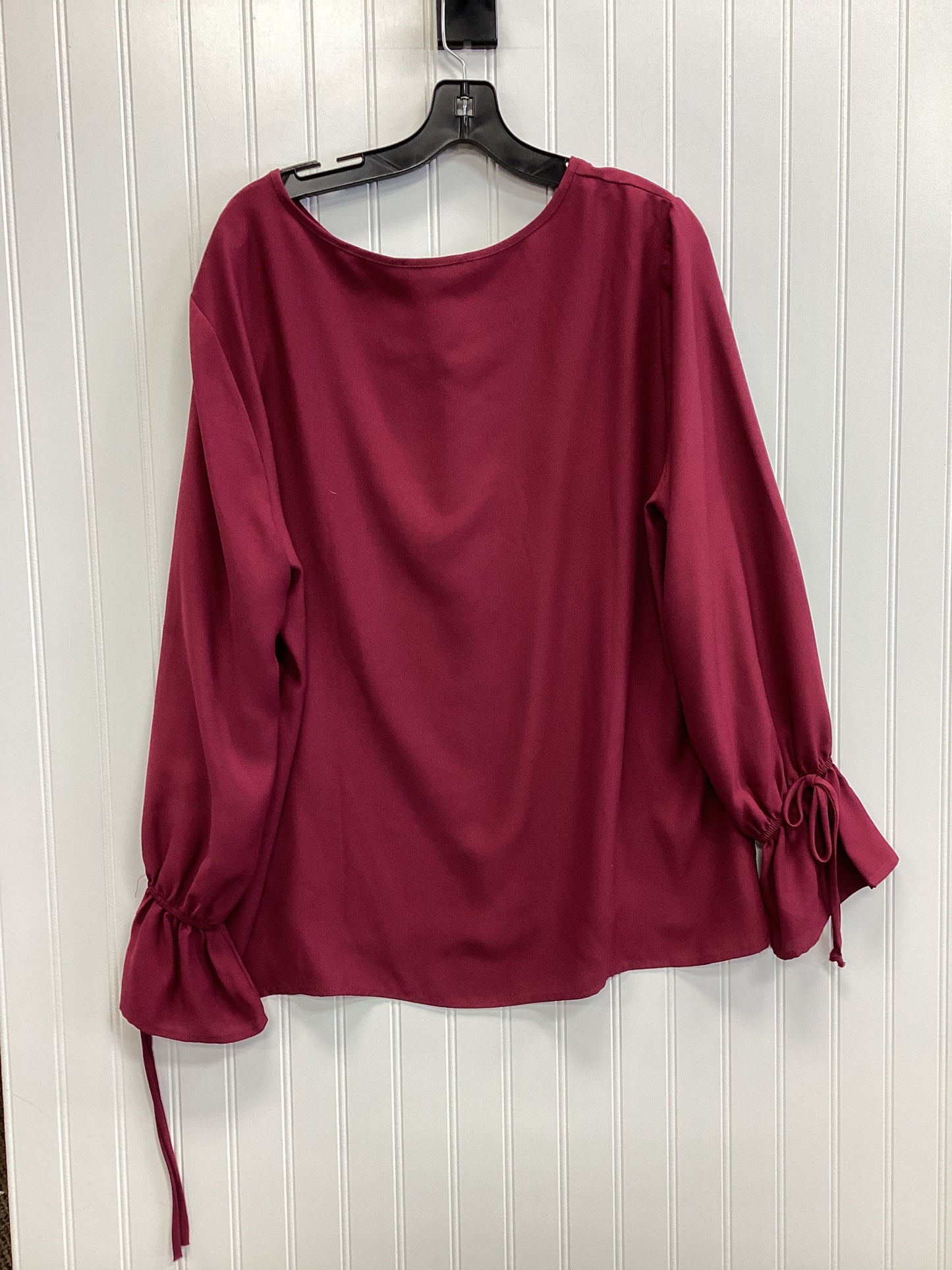 Top Ls By Downeast In Maroon, Size:Xl