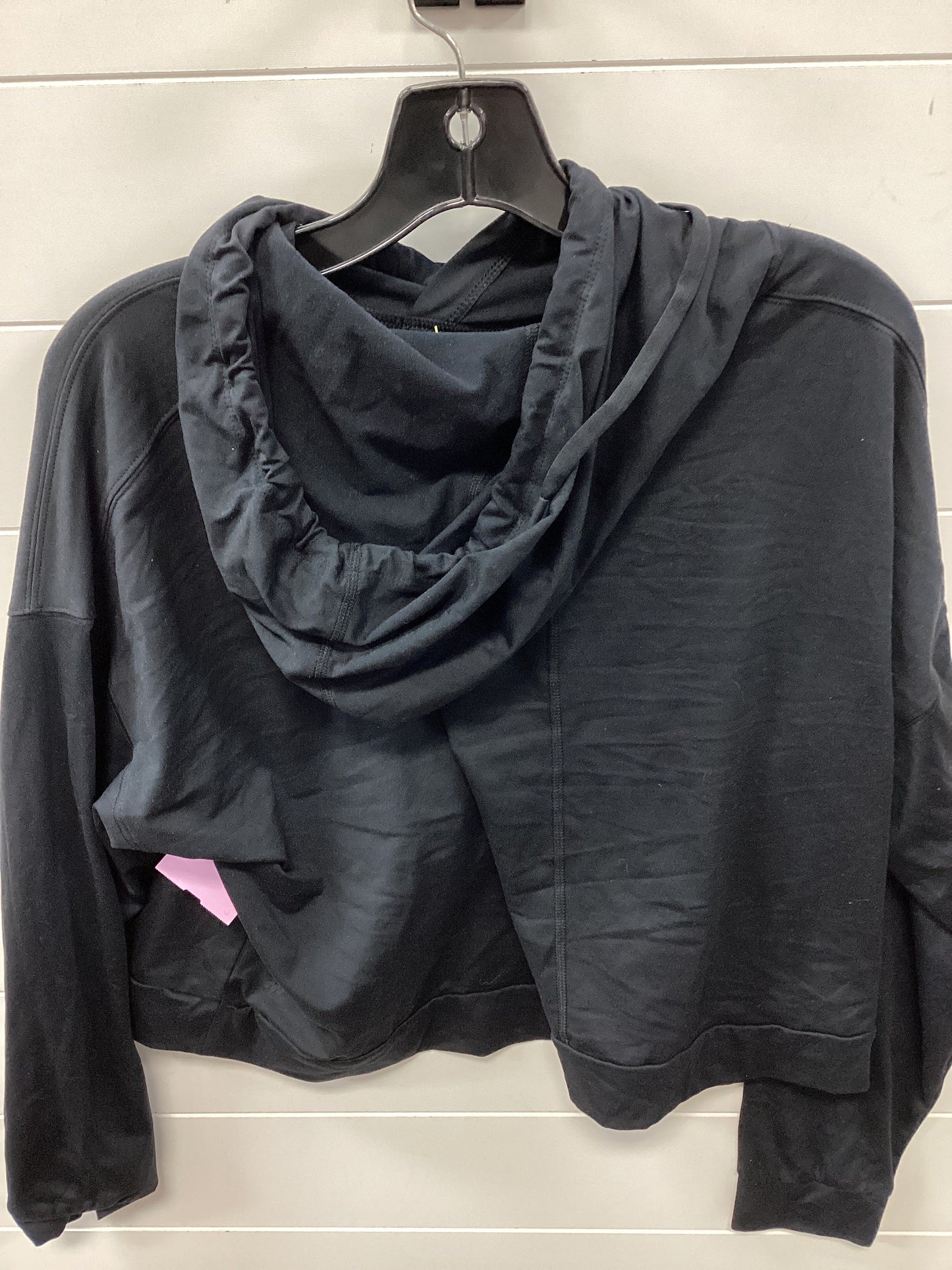 Athletic Top Ls Hoodie By All In Favor In Black, Size:1X