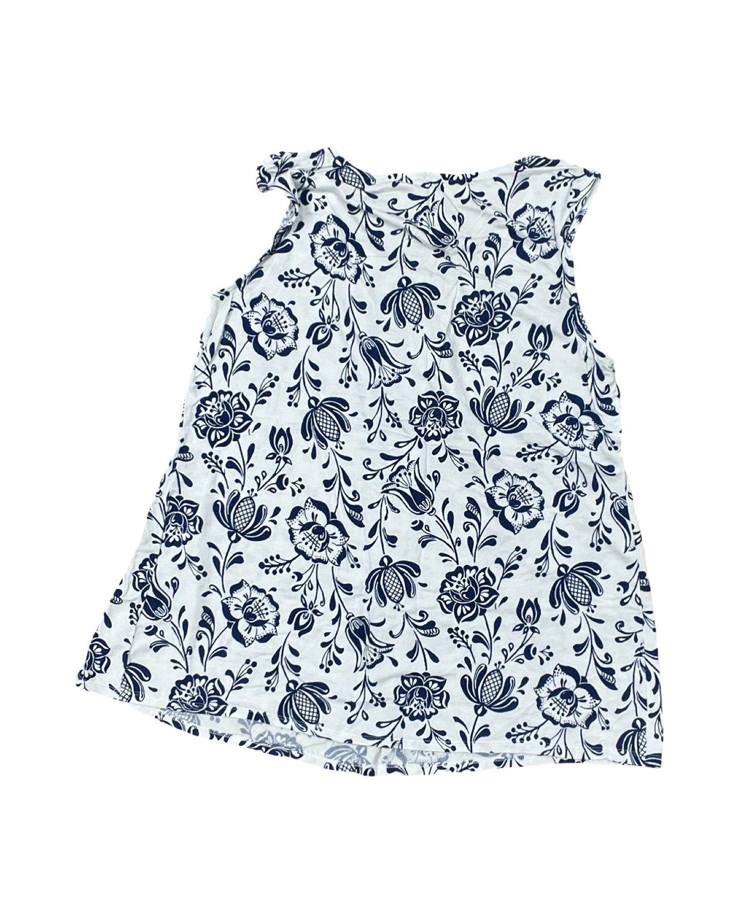 Top Sleeveless By Croft And Barrow In White, Size:M