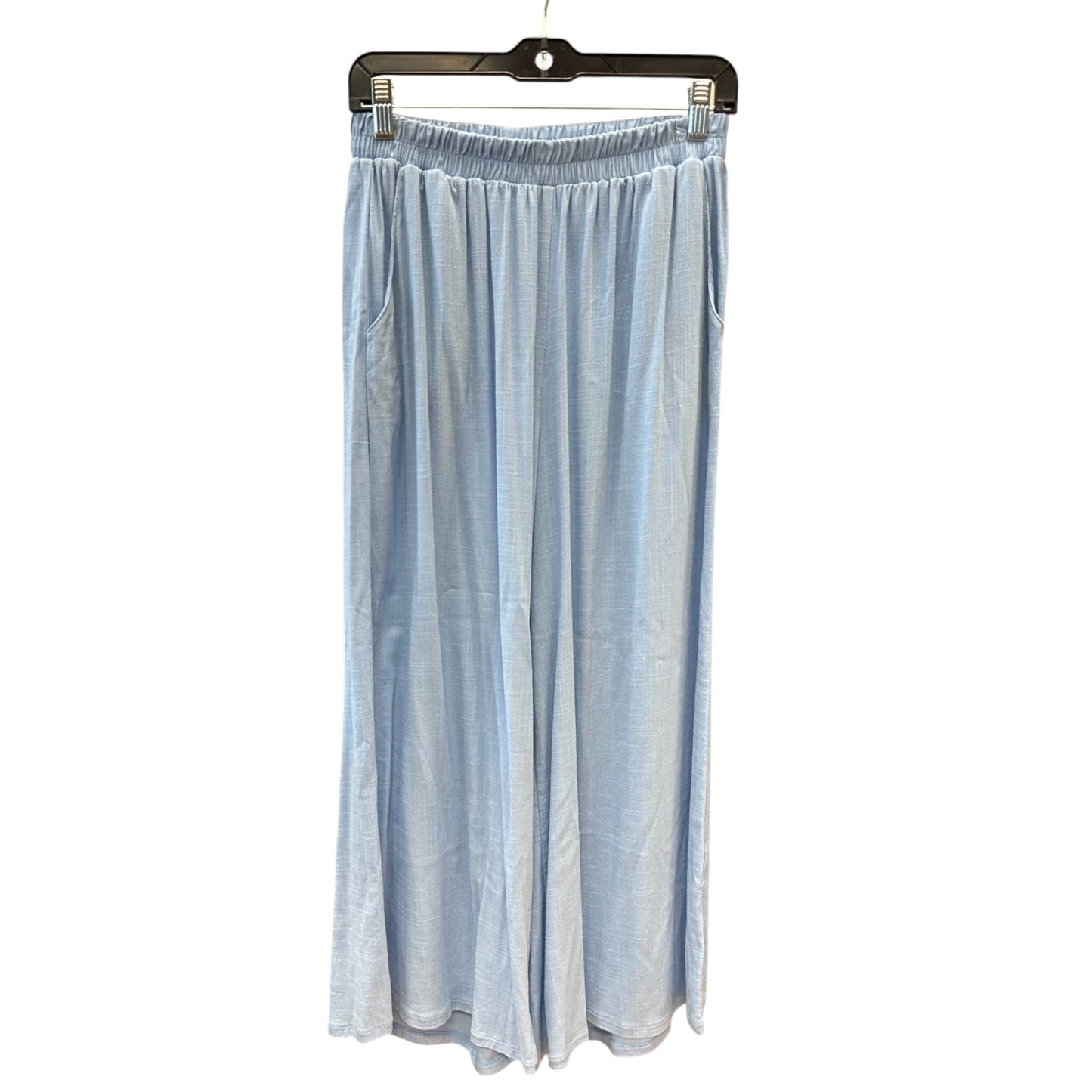 Pants Wide Leg By Zenana In Blue, Size:M