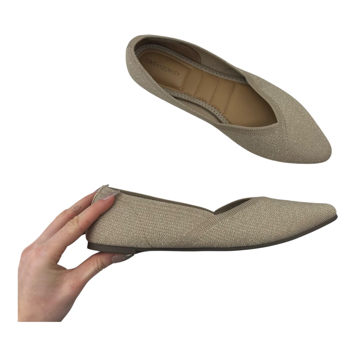 Shoes Flats By Cynthia Rowley In Tan, Size:7.5