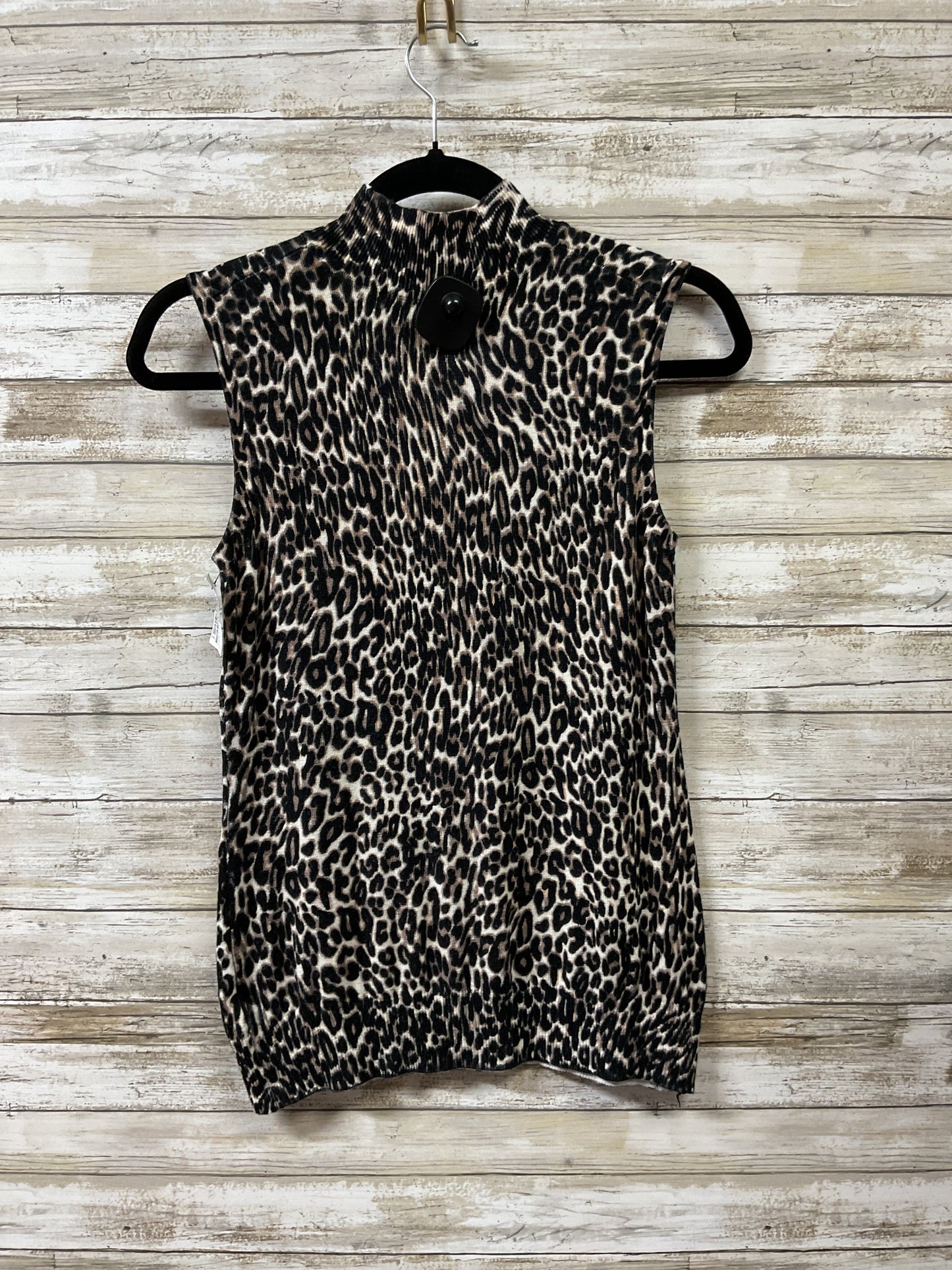 Top Sleeveless By Cable And Gauge In Animal Print, Size:M