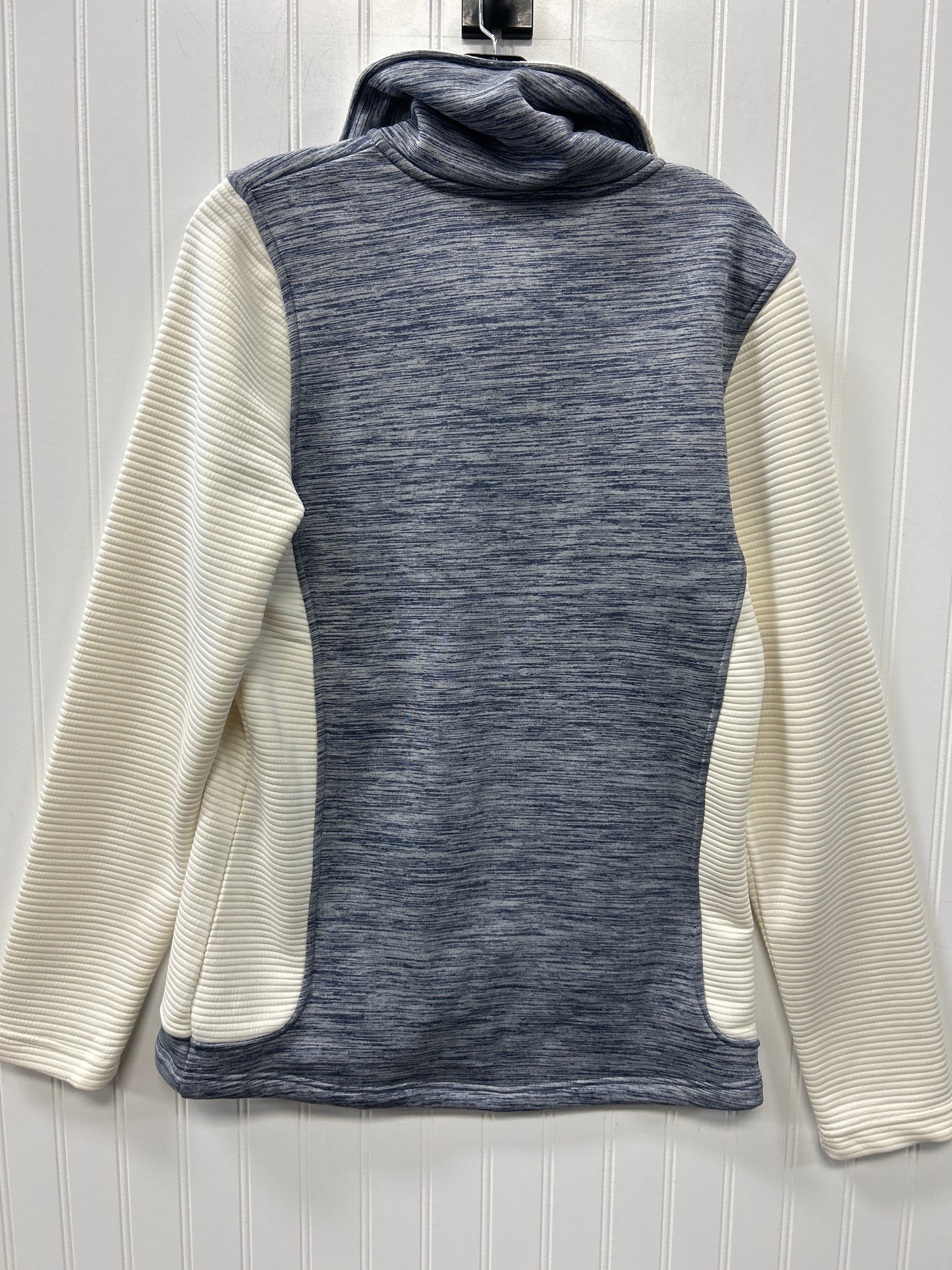 Athletic Jacket By Cmc In Blue & Cream, Size:M