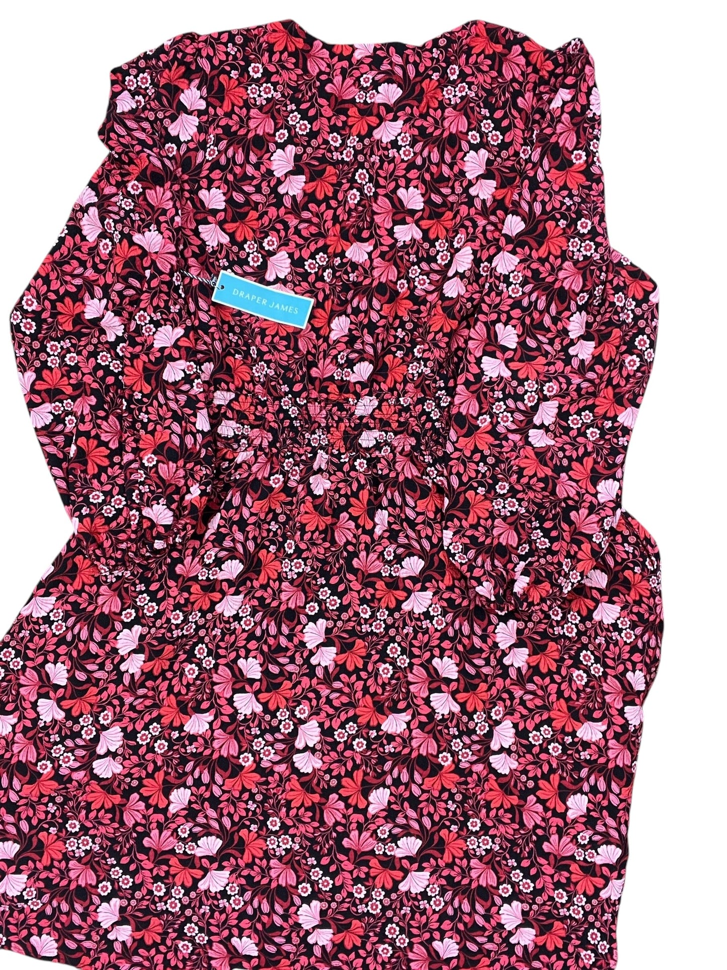 Dress Casual Midi By Draper James In Black & Red, Size:Xl