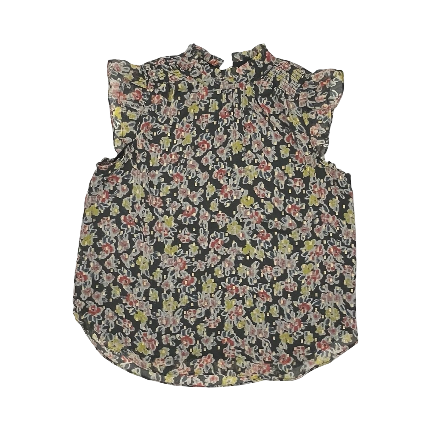 Blouse Sleeveless By Loft In Floral Print, Size:M