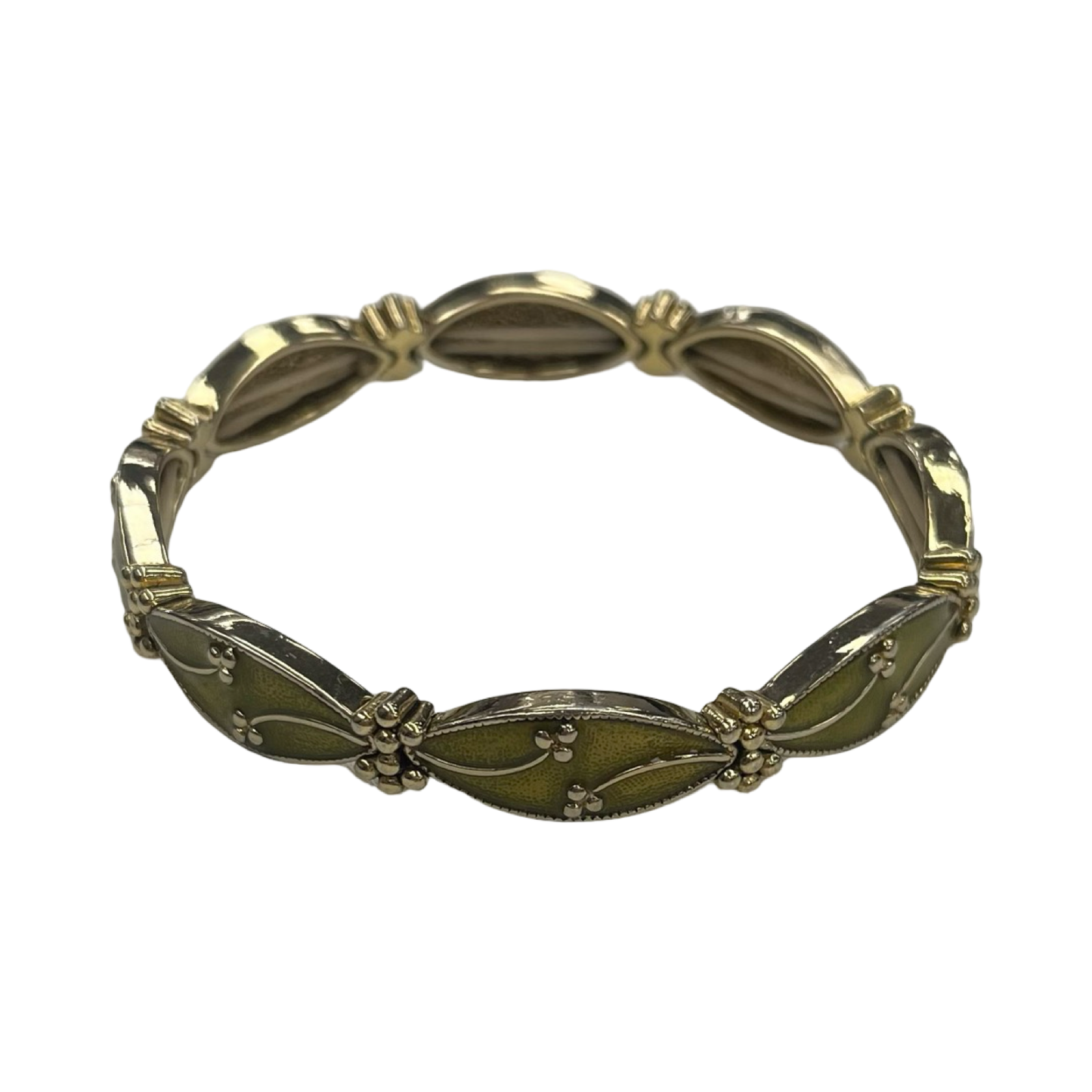 Bracelet Other By Clothes Mentor In Gold & Green