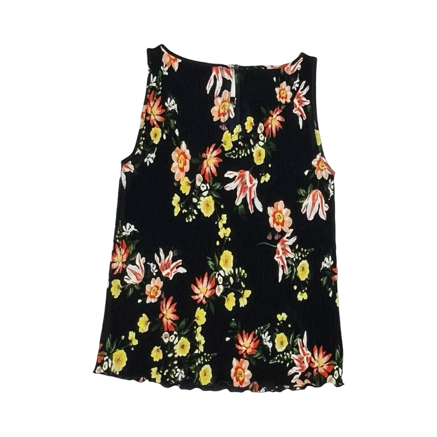 Blouse Sleeveless By Ann Taylor In Floral Print, Size:Xs