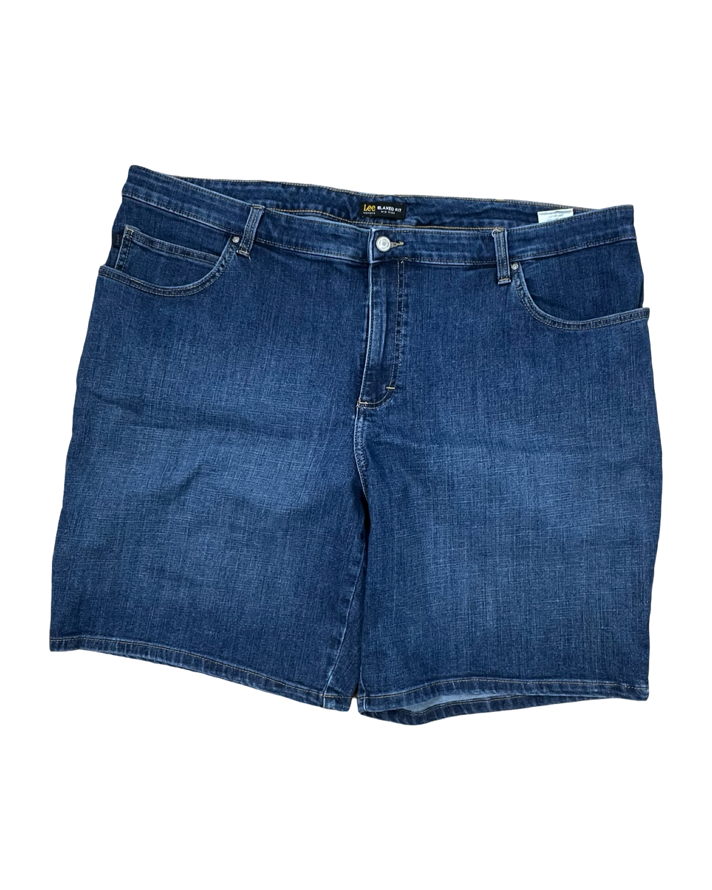 Shorts By Lee In Blue Denim, Size:22