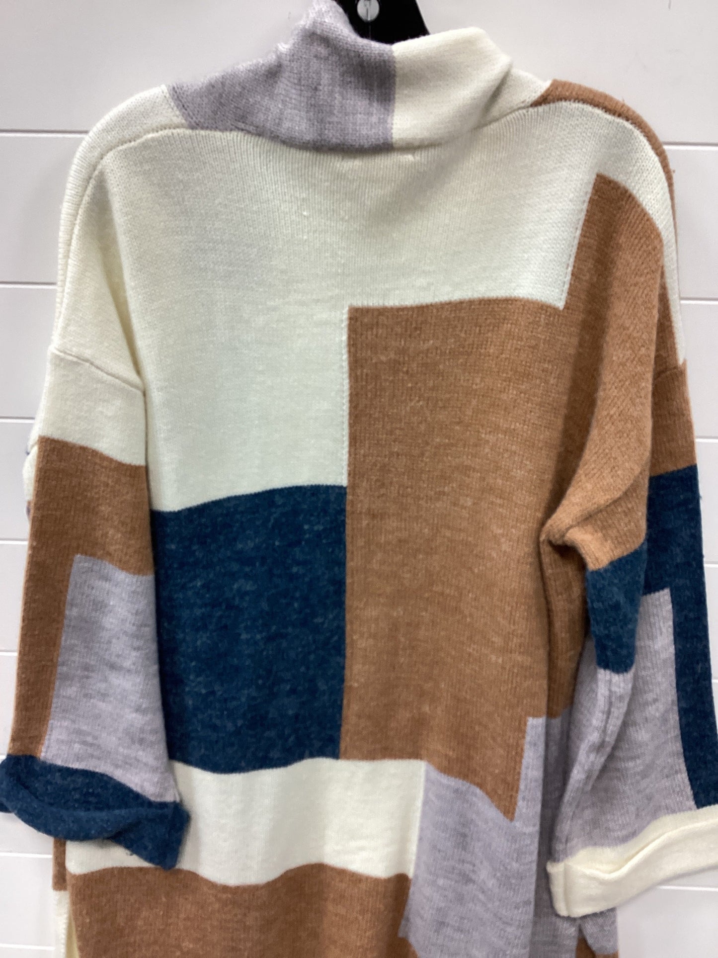 Sweater Cardigan By Jodifl In Cream & Tan, Size:M