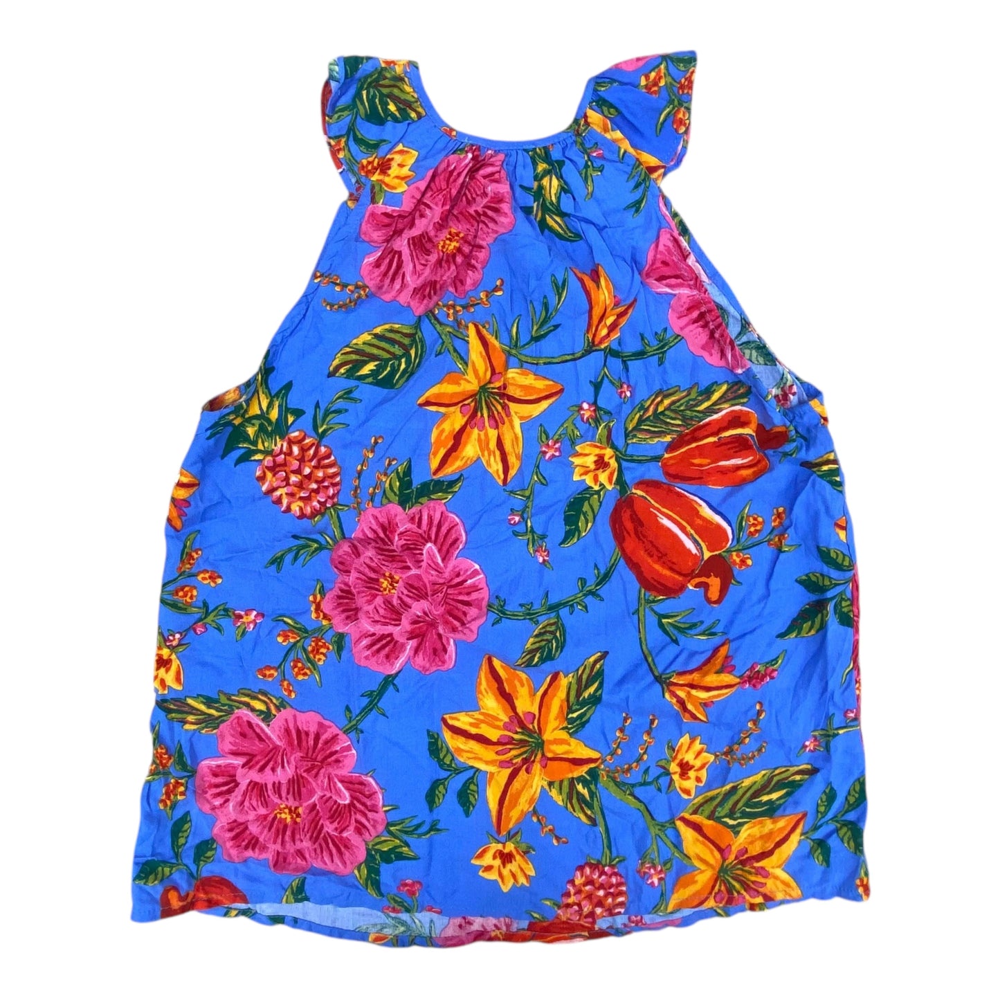 Top Sleeveless By Cynthia Rowley In Floral Print, Size:S