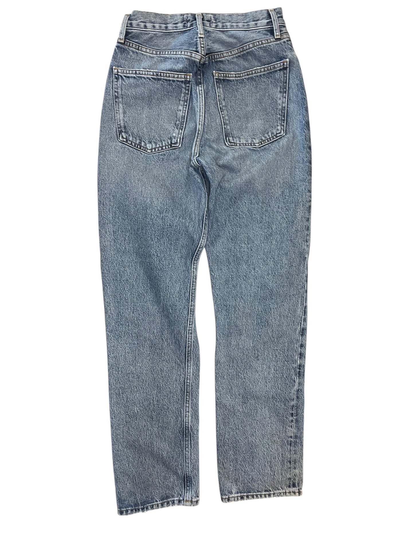 Jeans Straight By Agolde In Blue Denim, Size:0