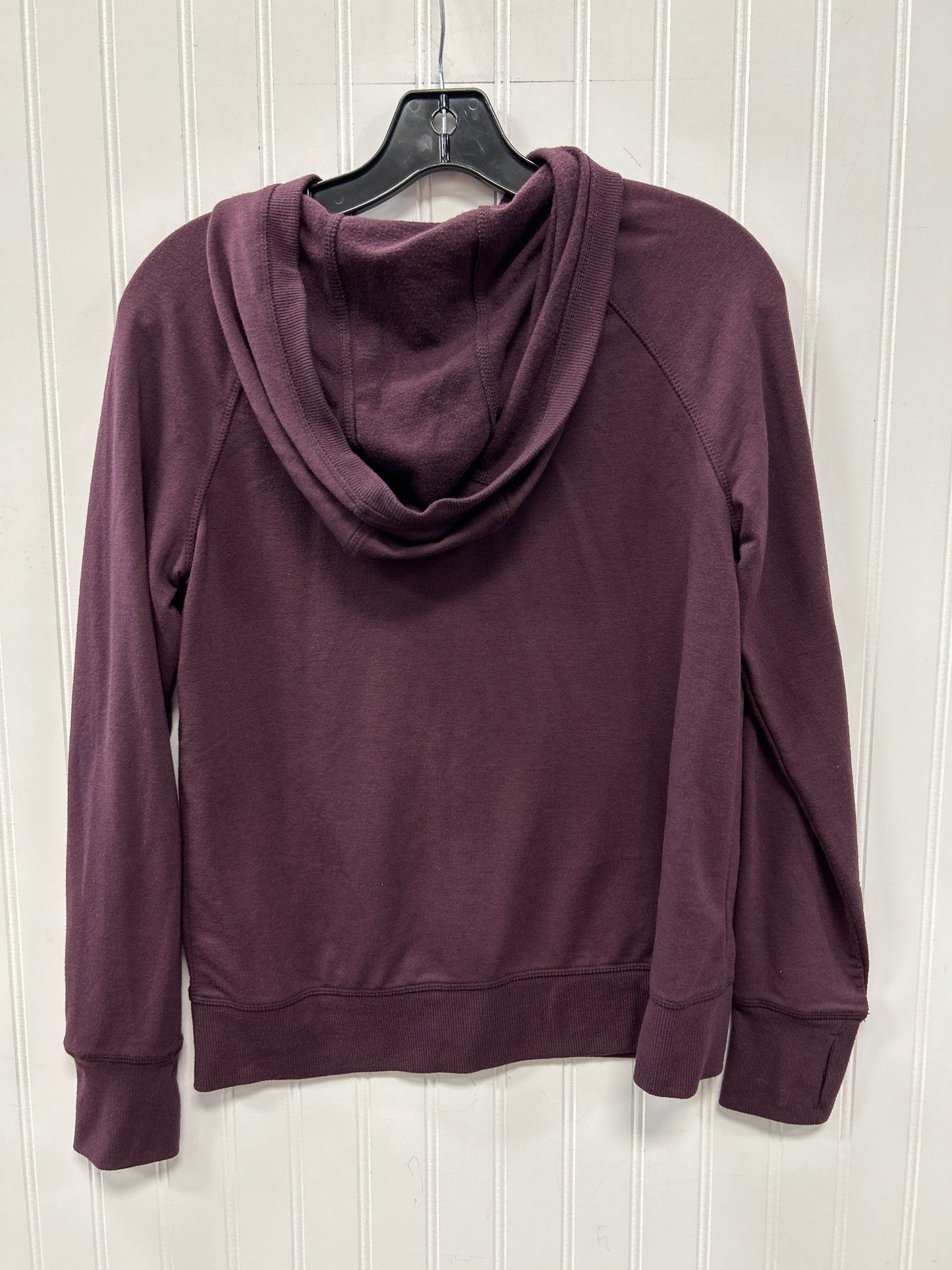 Athletic Top Ls Hoodie By 90 Degrees By Reflex In Purple, Size:S