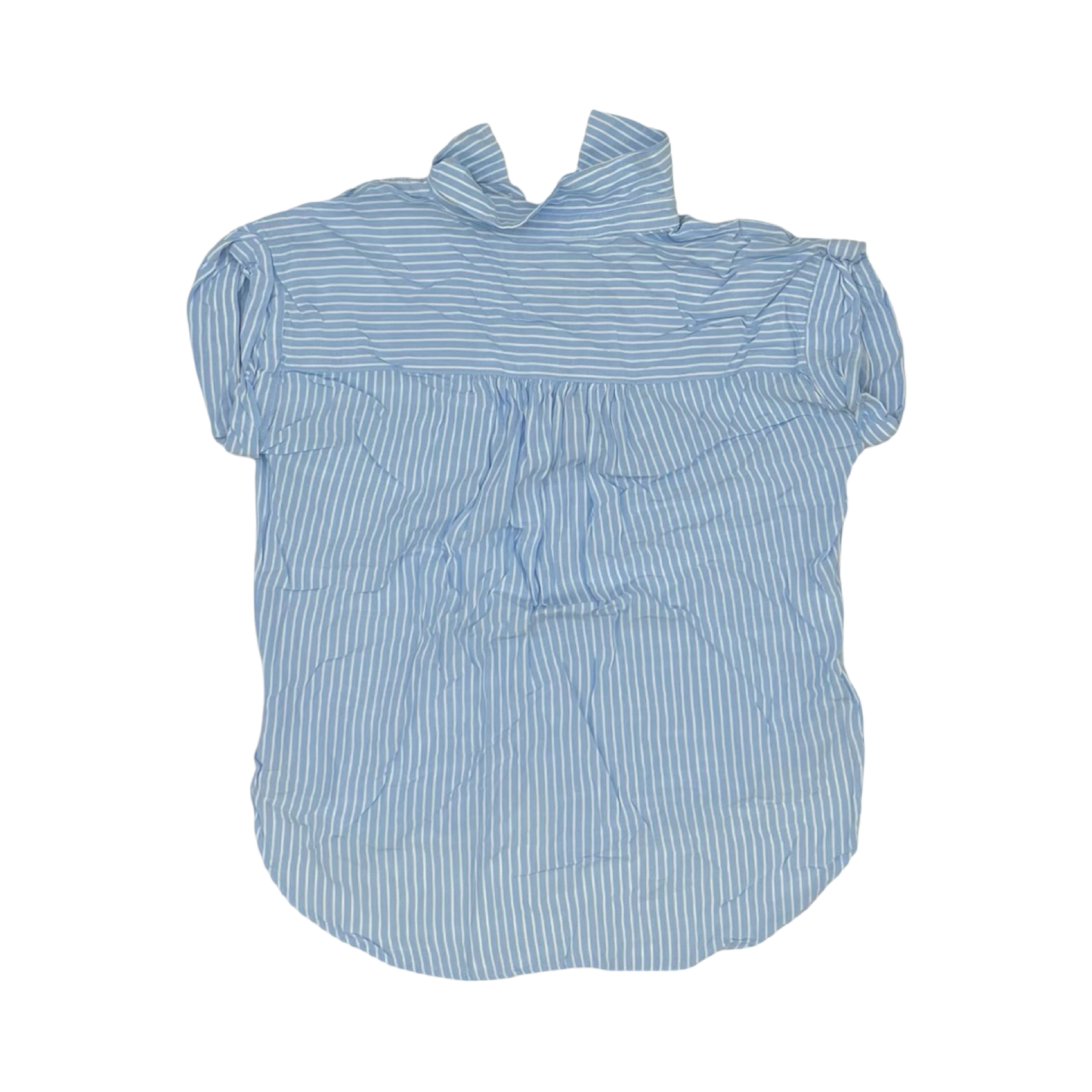 Blouse Ss By Loft In Striped Pattern, Size:S