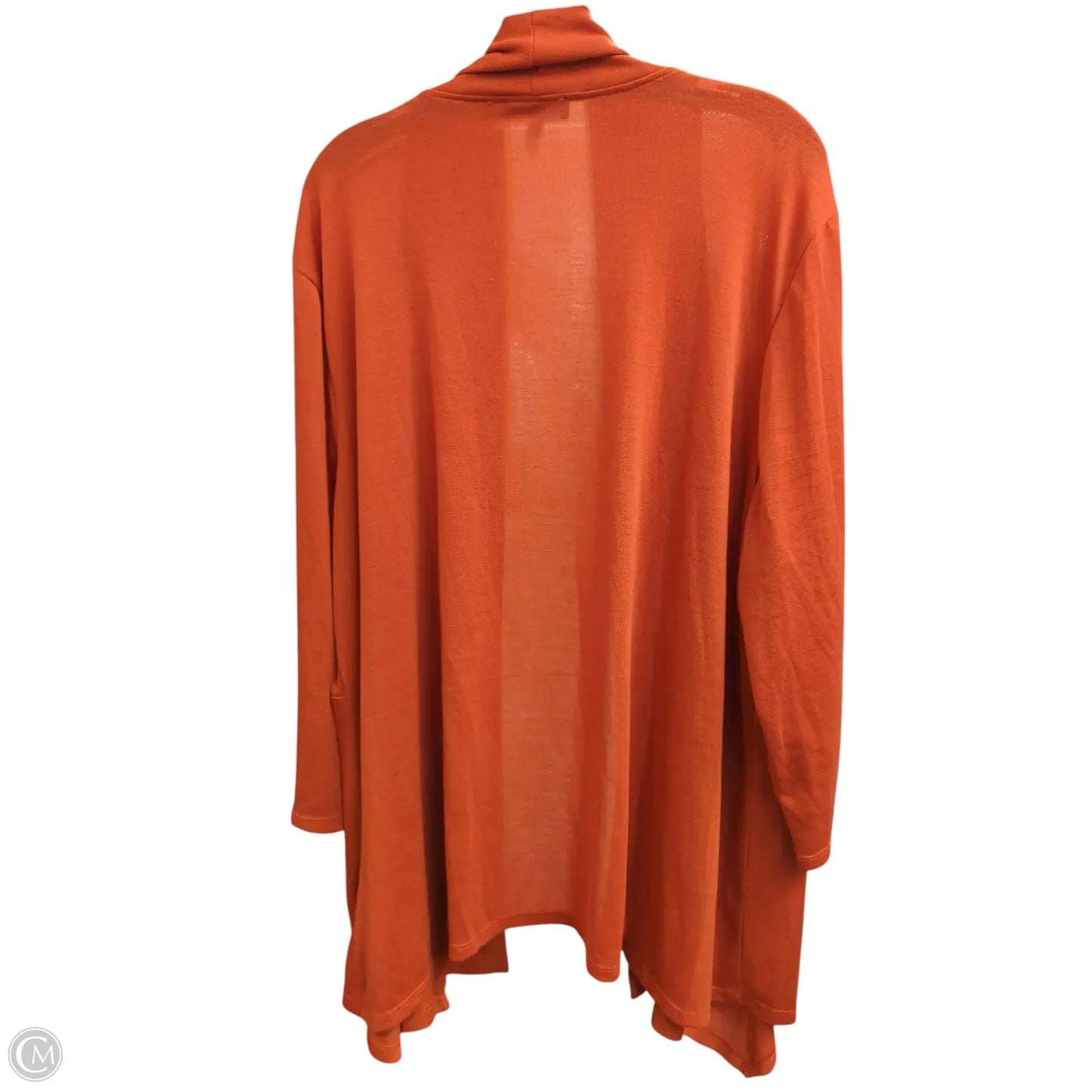 Cardigan By Slinky Brand In Orange, Size: 3x