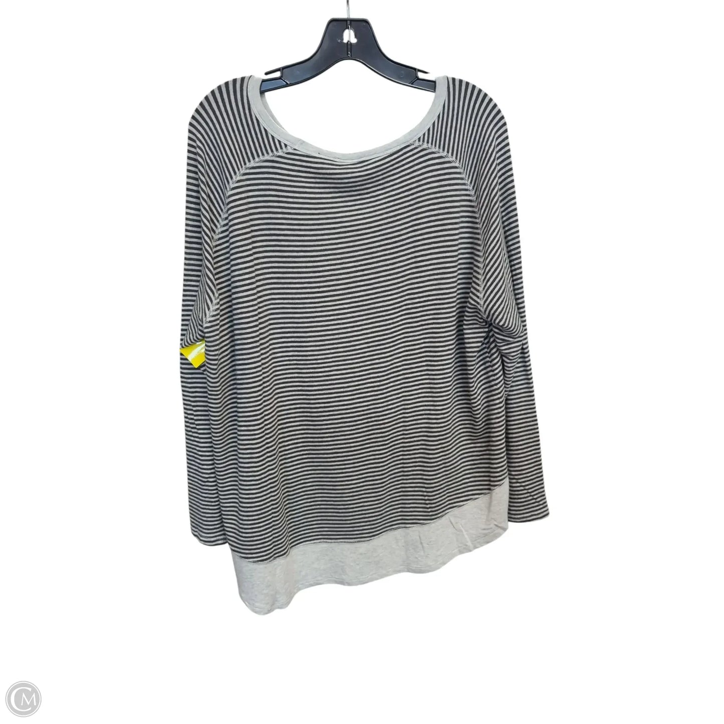 Top Long Sleeve By Clothes Mentor In Striped Pattern, Size: Xxl