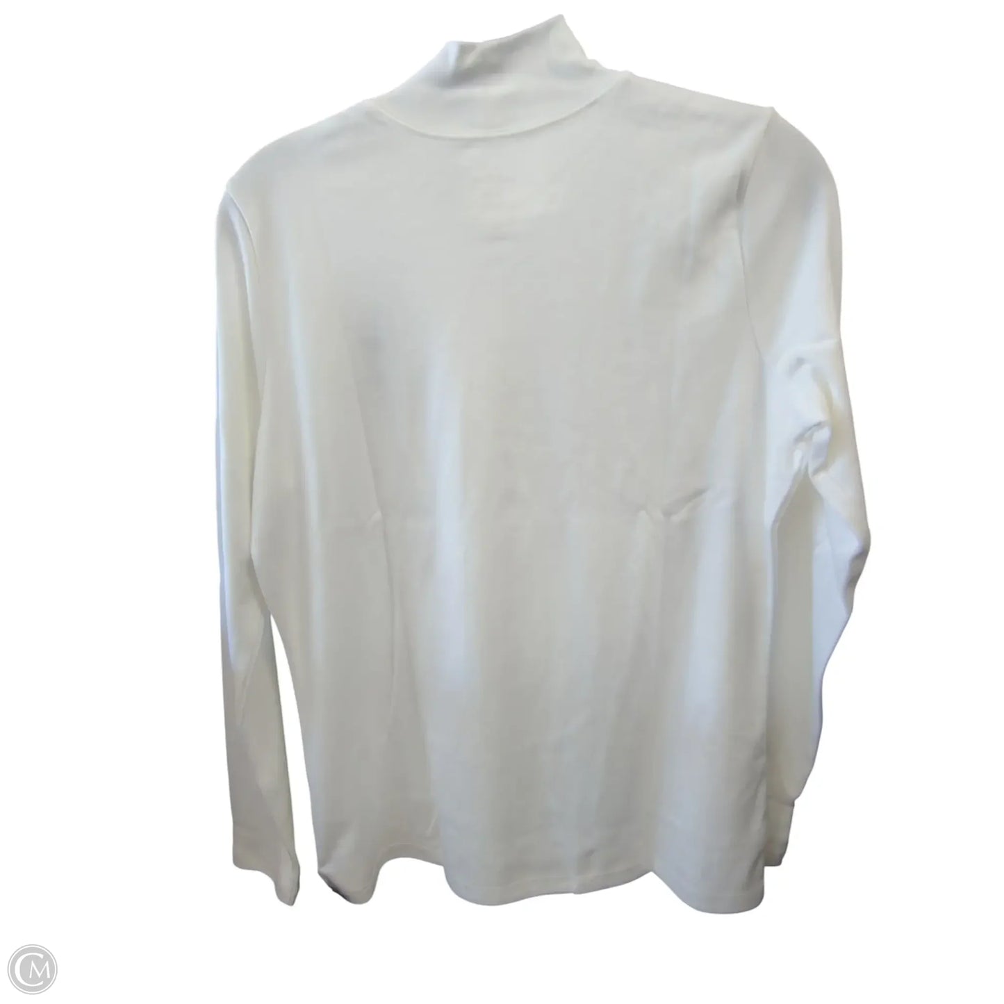 Top Long Sleeve By L.l. Bean In White, Size: M