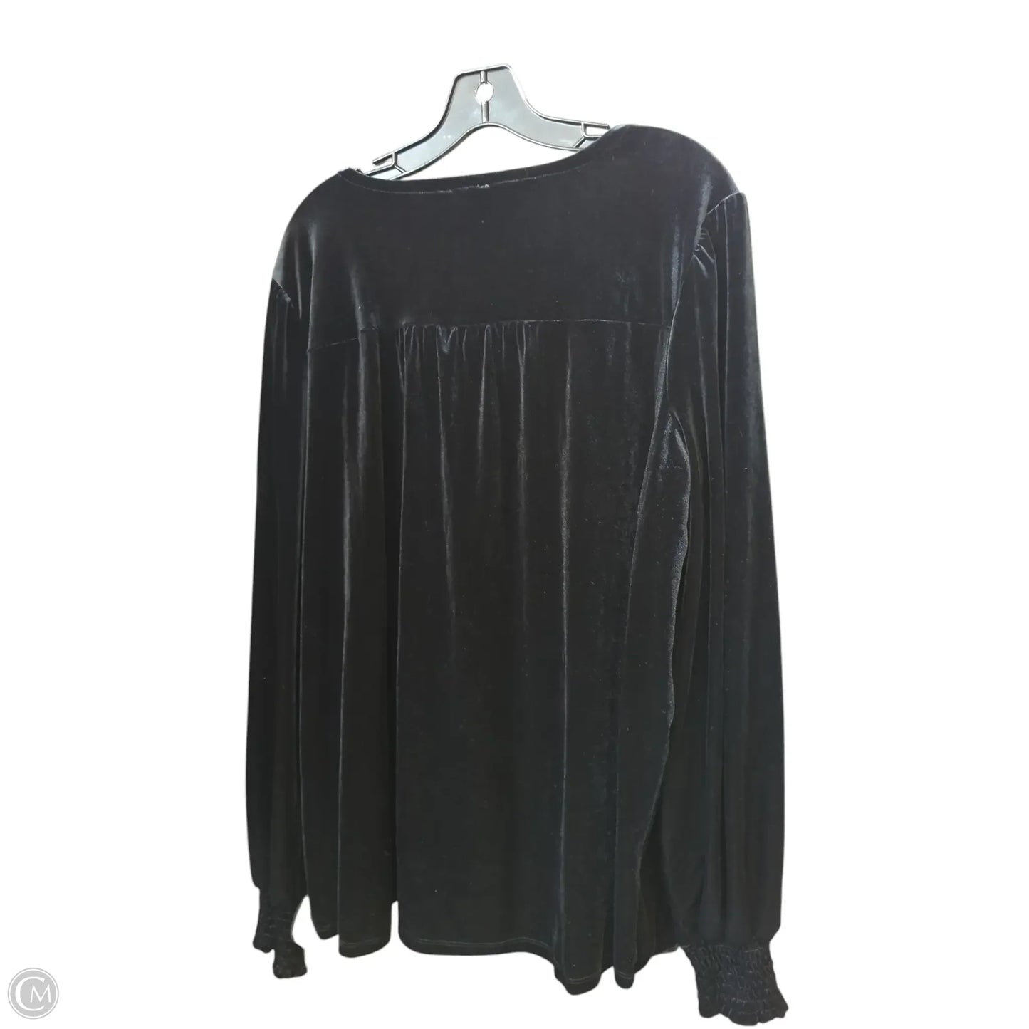 Top Long Sleeve By Wonderly In Black, Size: Xxl