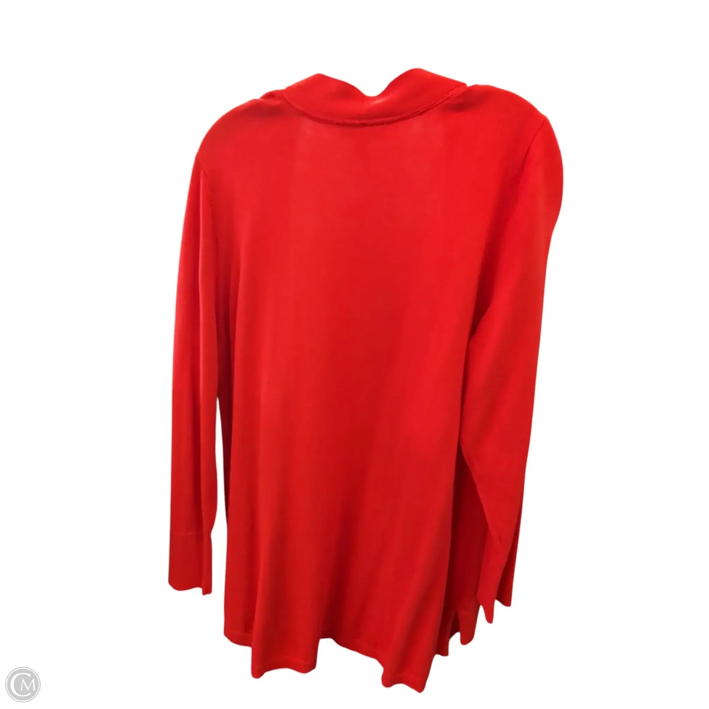 Cardigan By Isaac Mizrahi Live Qvc In Red, Size: 2x
