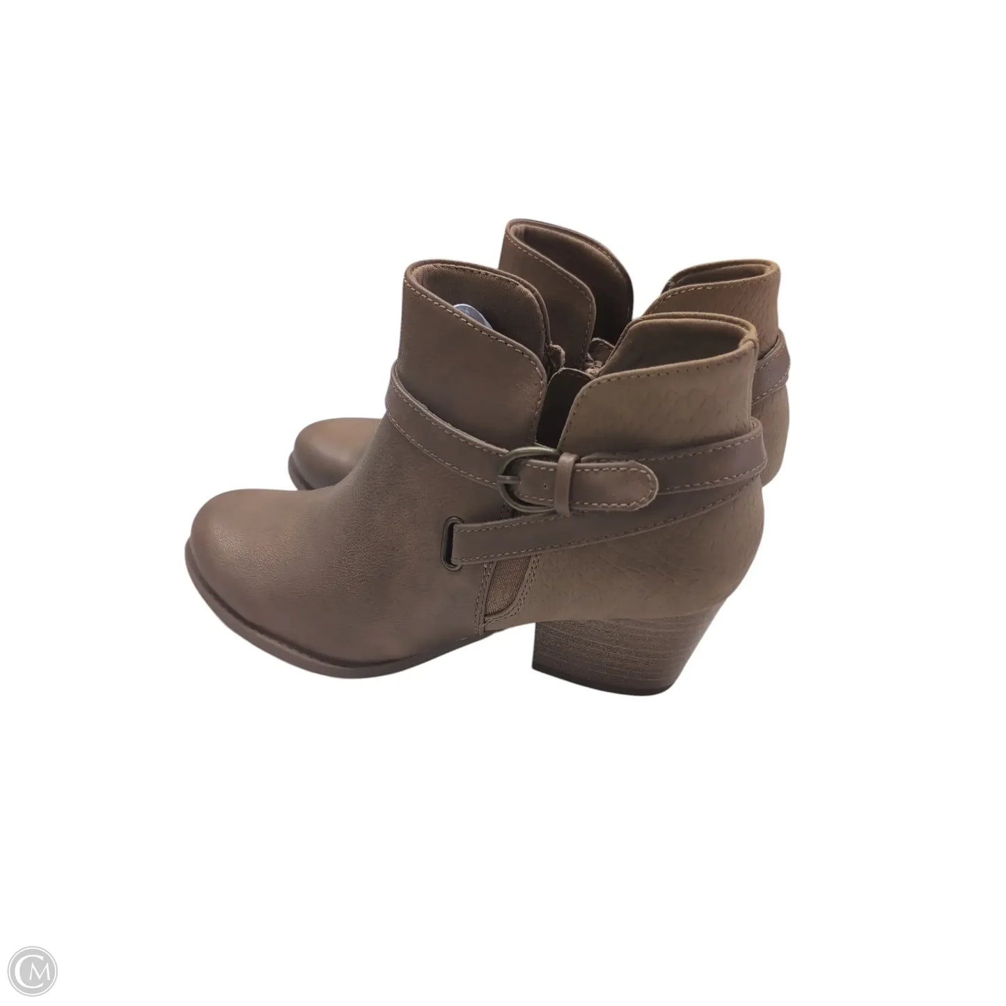 Boots Ankle Heels By Bare Traps In Tan, Size: 8
