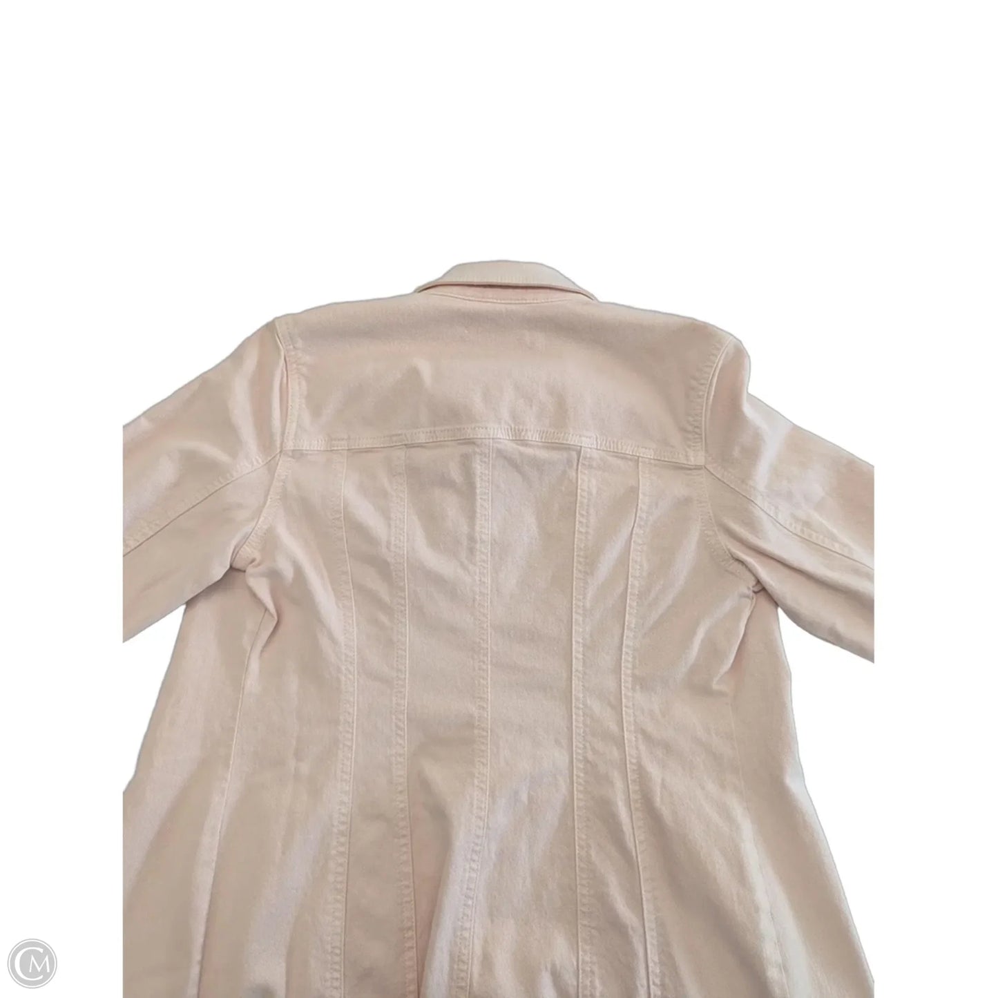 Jacket Denim By Loft In Pink, Size: 4