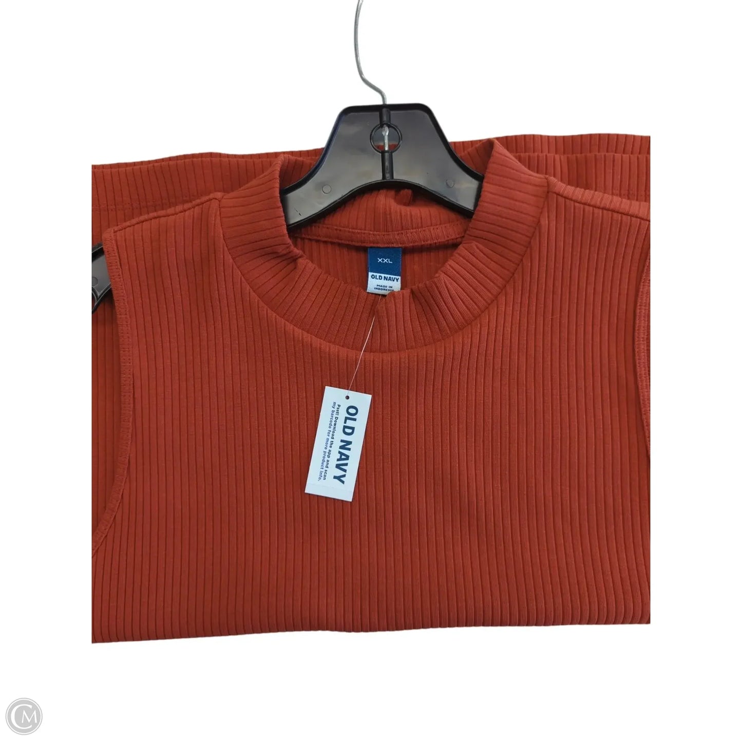 Top Sleeveless By Old Navy In Orange, Size: Xxl