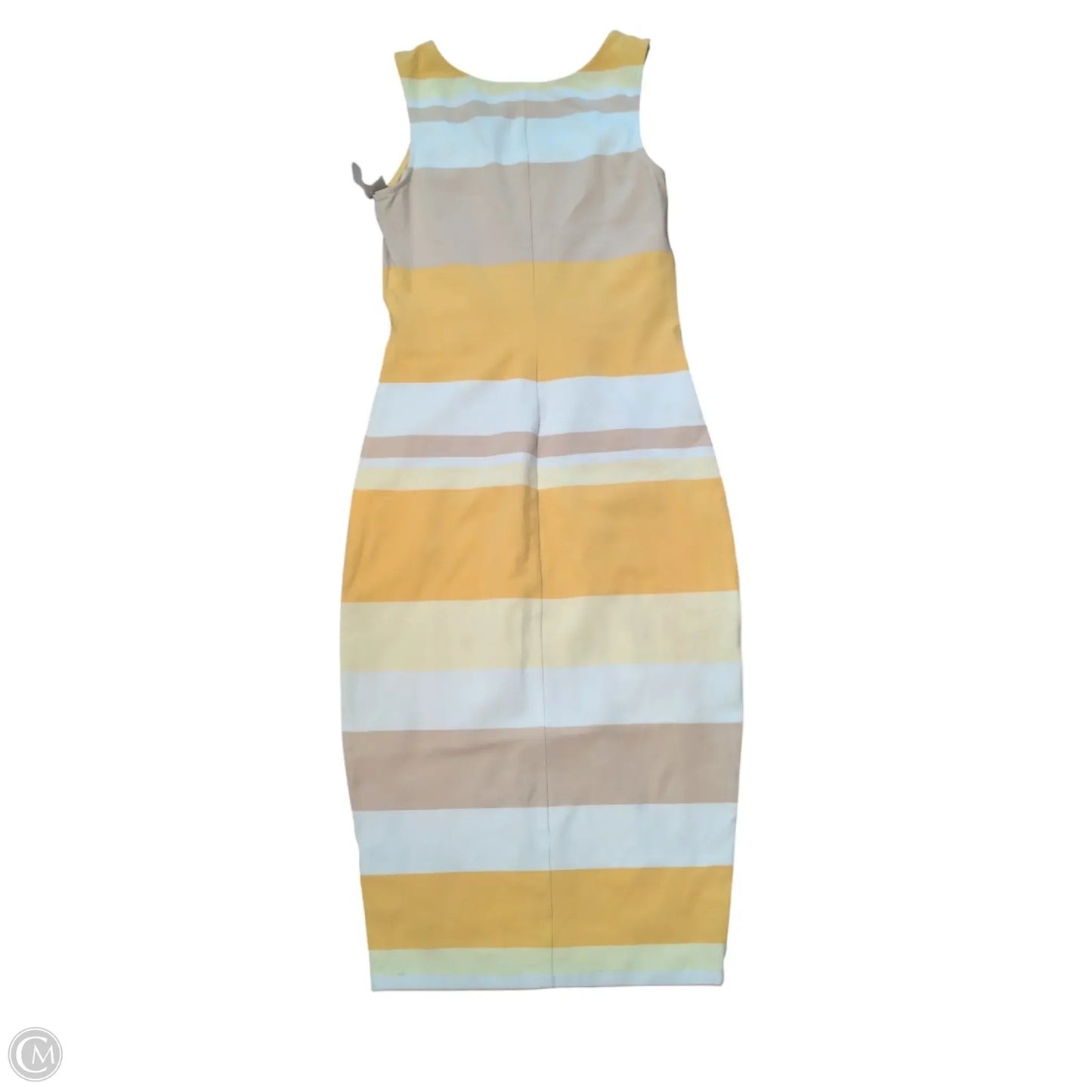 Dress Casual Midi By New York And Co In Yellow, Size: Xs