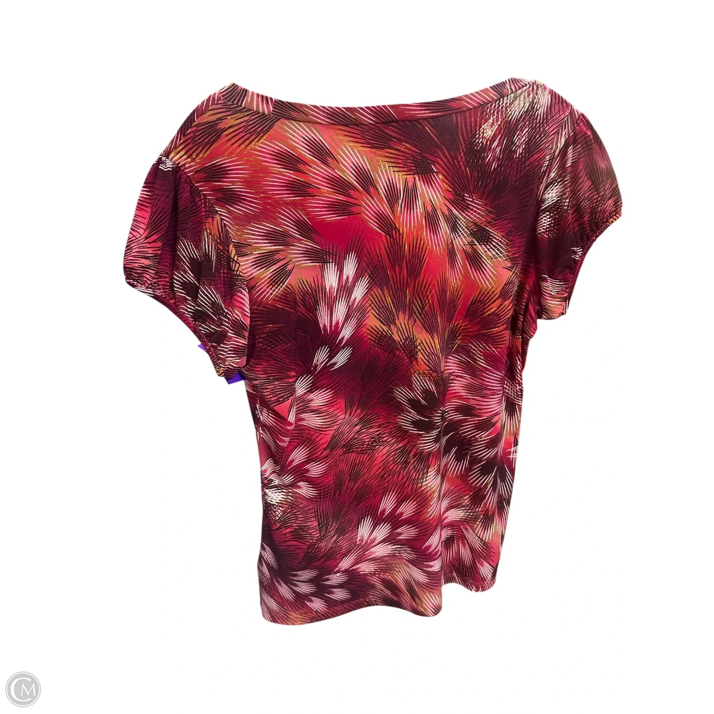 Top Short Sleeve By Worthington In Pink, Size: L