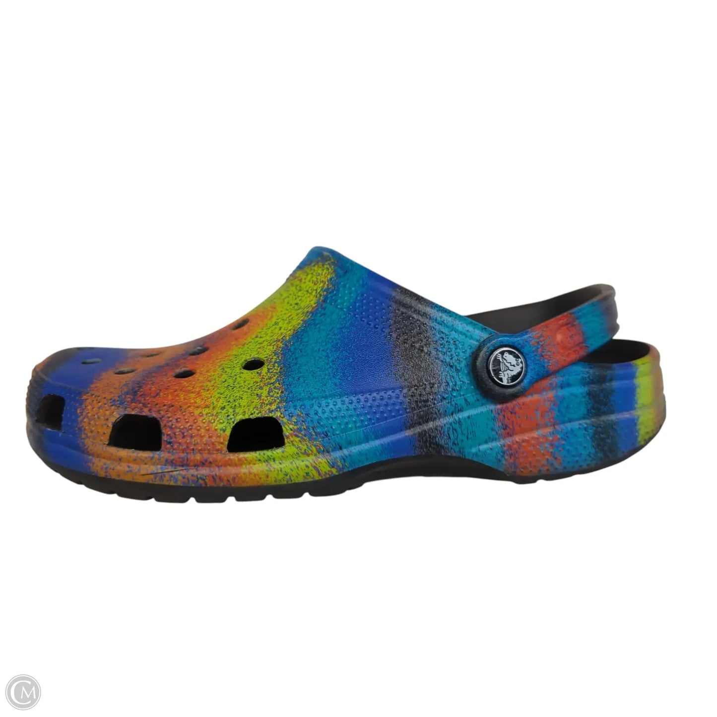 Shoes Flats By Crocs In Multi-colored, Size: 12