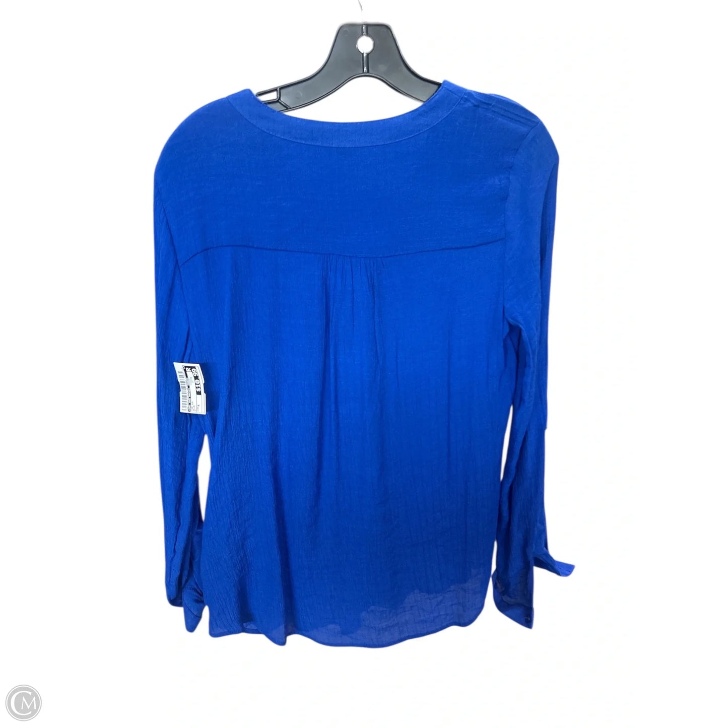 Top Long Sleeve By Zac And Rachel In Blue, Size: S