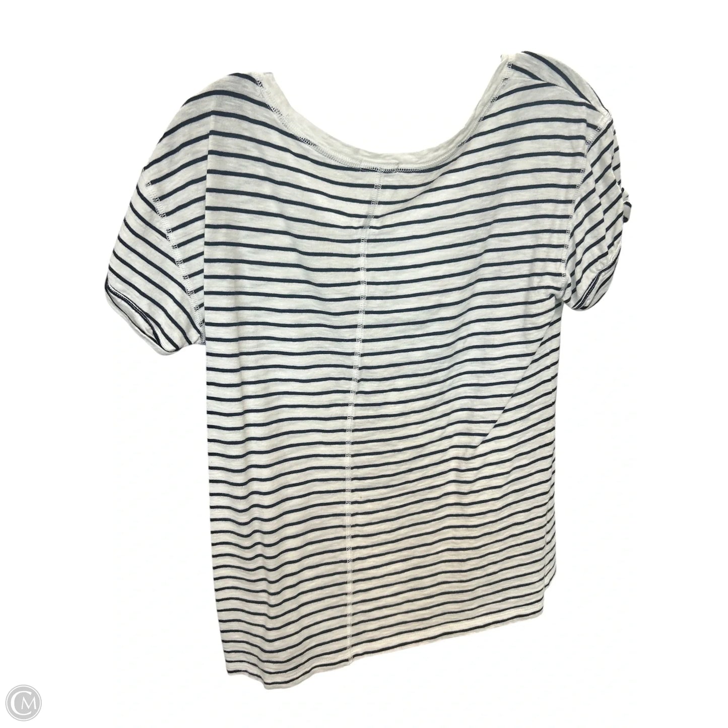 Top Short Sleeve By Gap In Striped Pattern, Size: S