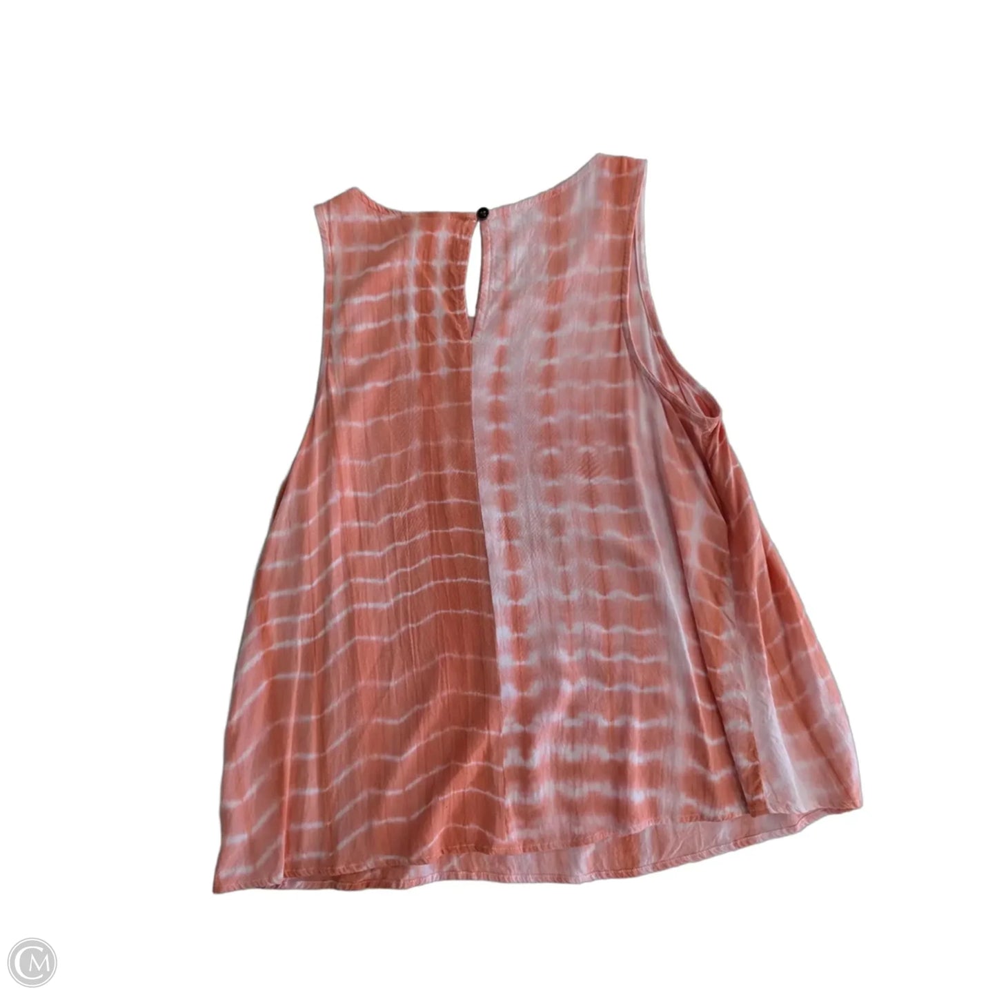 Top Sleeveless By Ana In Orange & White, Size: Xs