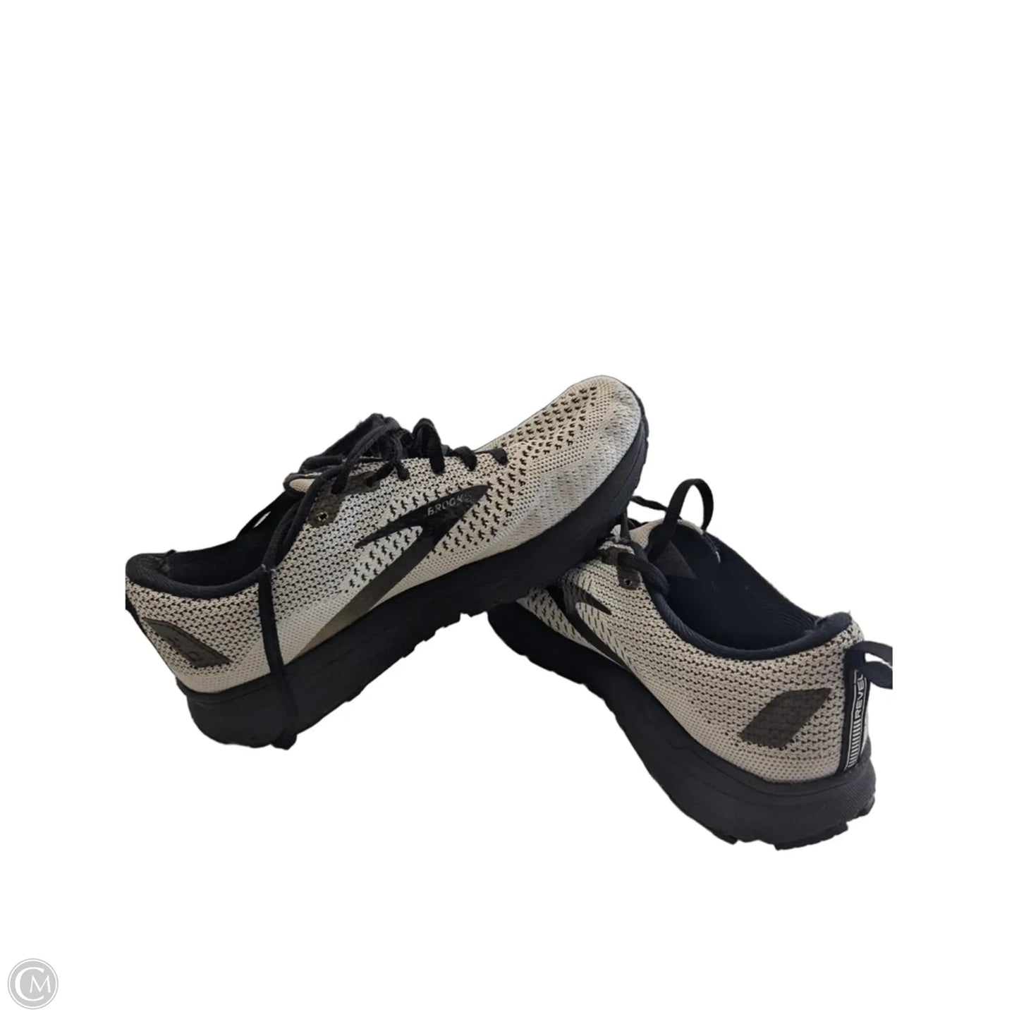 Shoes Athletic By Brooks In Black & White, Size: 7