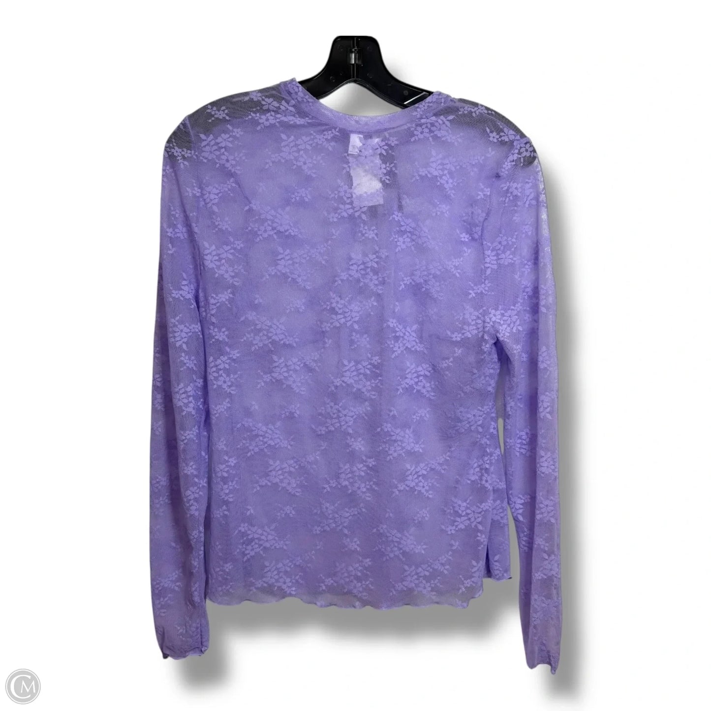 Top Long Sleeve By Cacique In Purple, Size: L