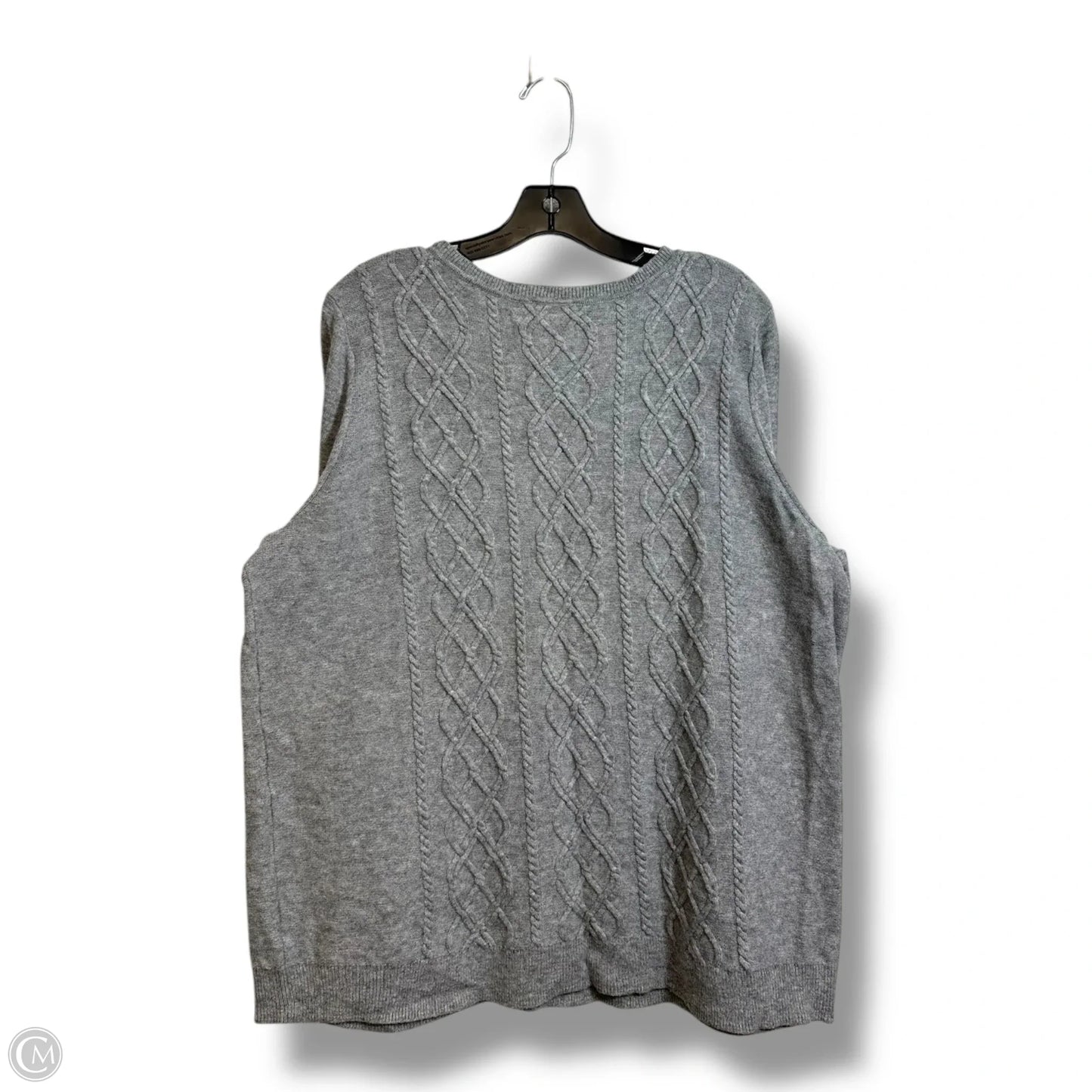 Sweater By Talbots In Grey, Size: 2x